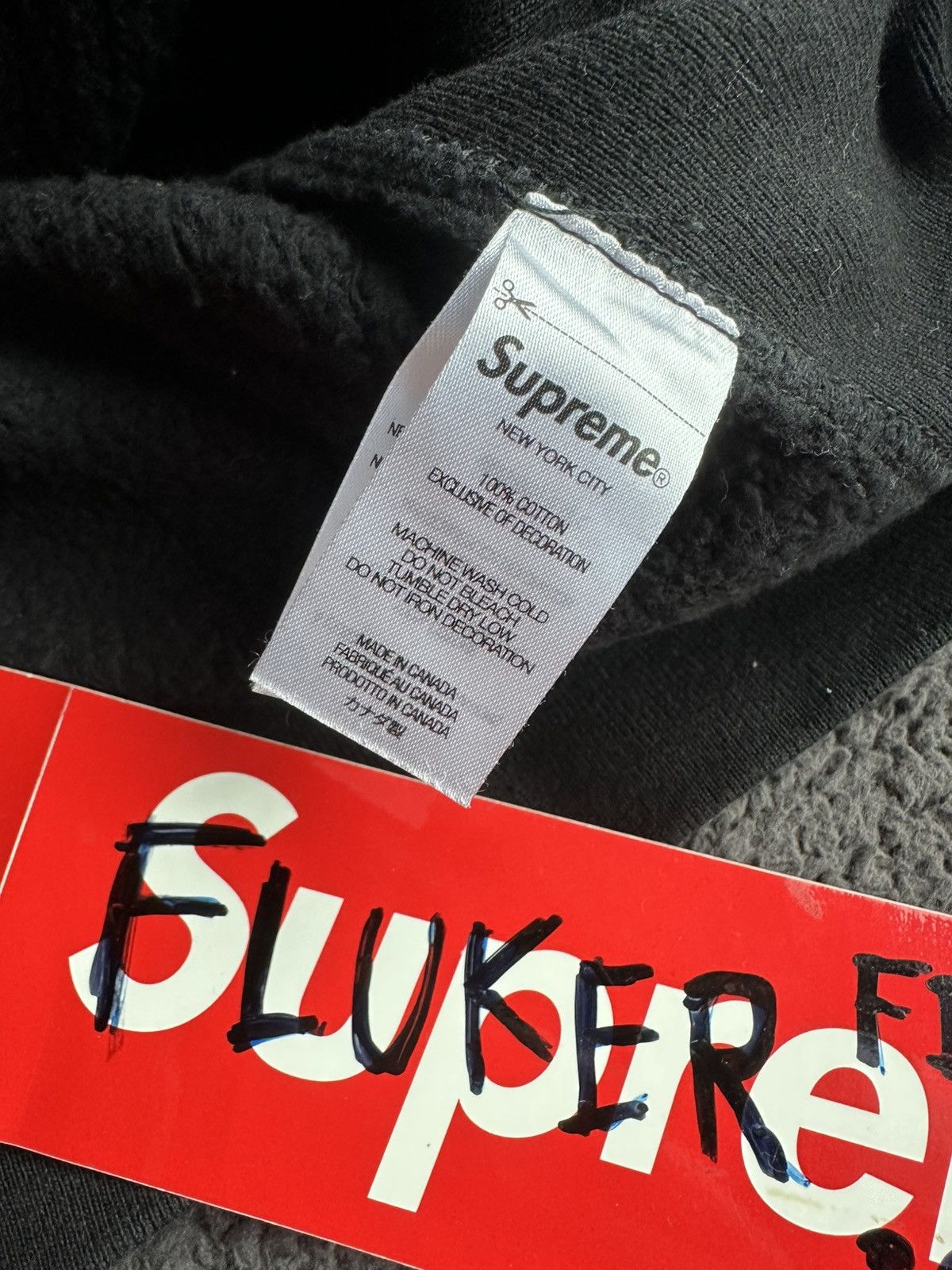 Supreme Supreme Black Bogo 2021 Hoodie used 9/10 size XL Size US XL / EU 56 / 4 - 8 Thumbnail