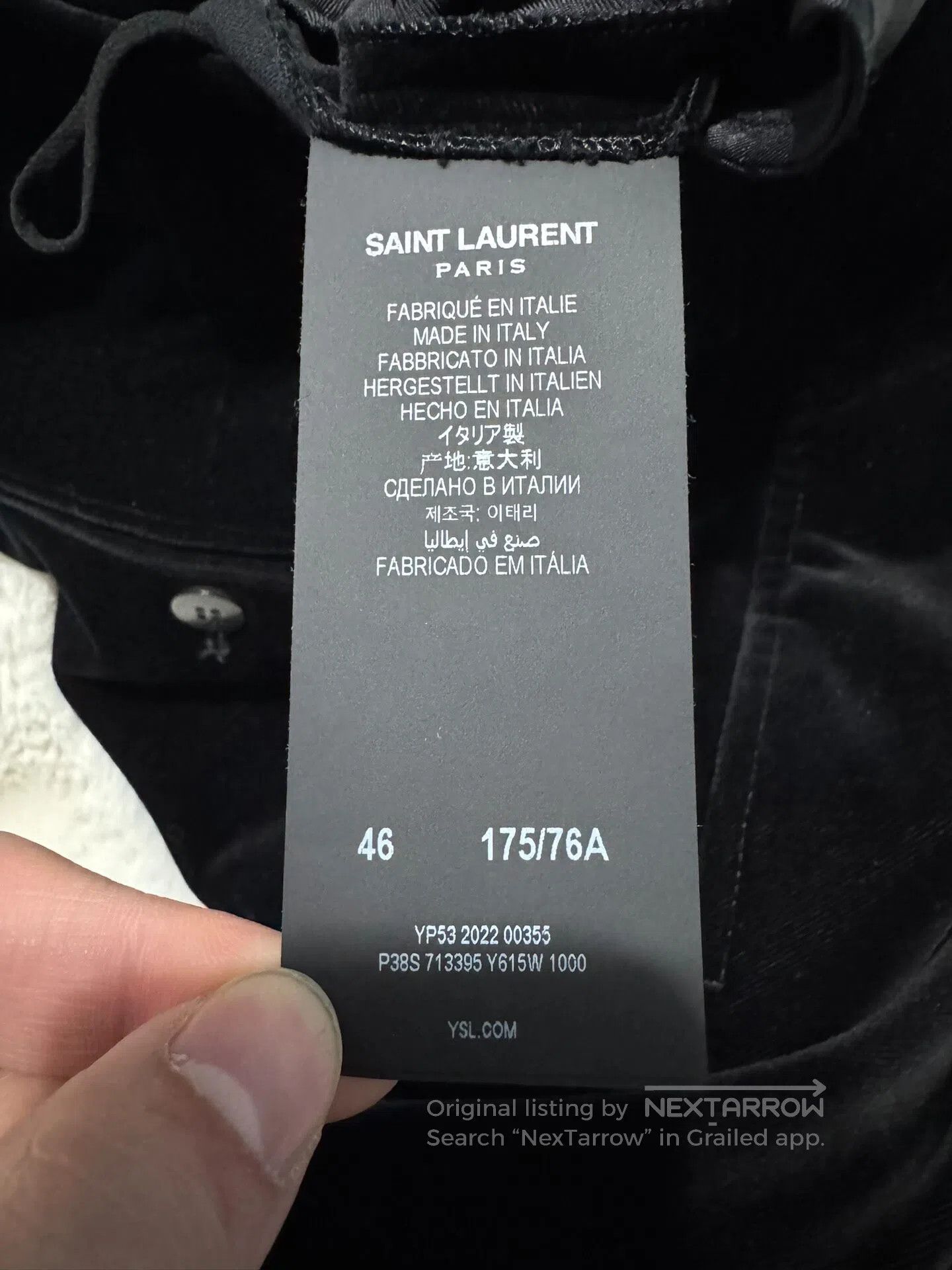 Saint Laurent Paris Saint Laurent Paris Poster walk show slim velvet suit pant Size US 30 / EU 46 - 3 Thumbnail
