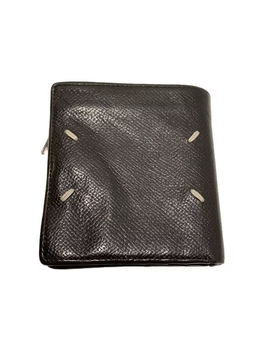 ★Maison Margiela★ 21FW Unisex Stitch Card Wallet (S56UI014 Leather Card Wallet in Black – SVRN
