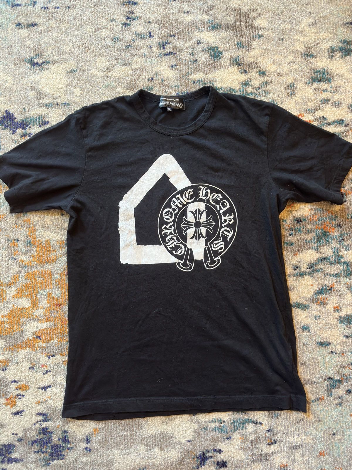 image of Chrome Hearts x Dover Street Market Tee in Black, Men's (Size 2XL)