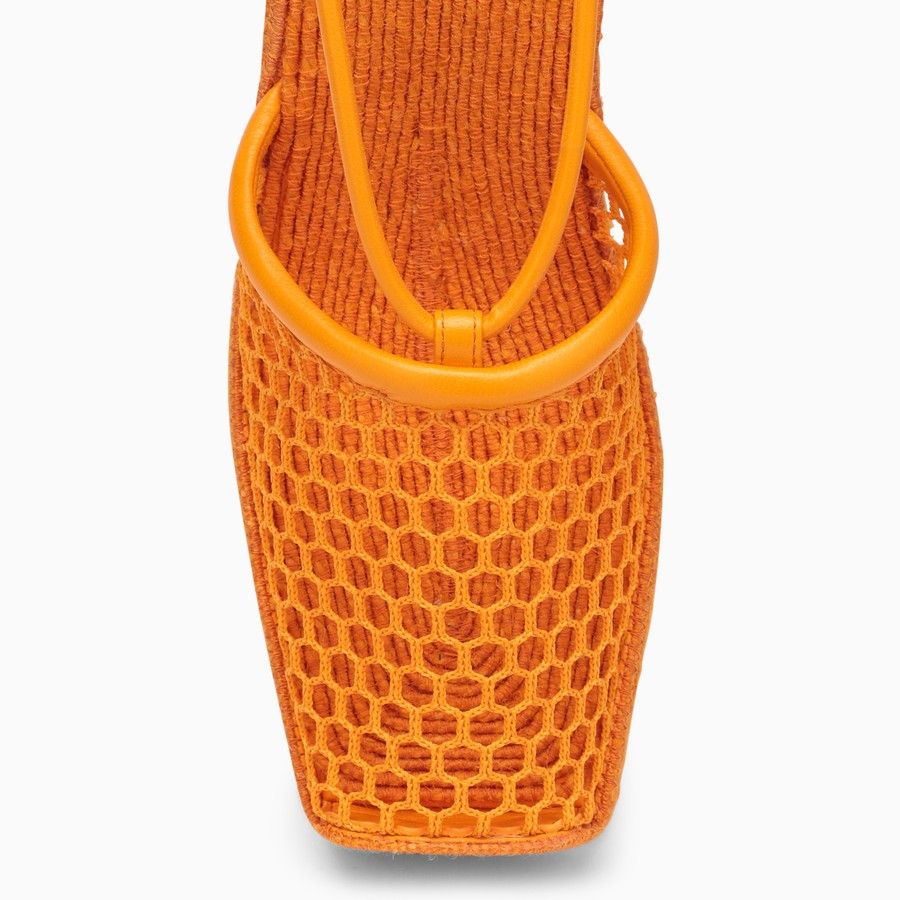 Bottega Veneta o1d2blof0824 High Espadrilles in Orange Size US 8 / IT 38 - 3 Thumbnail