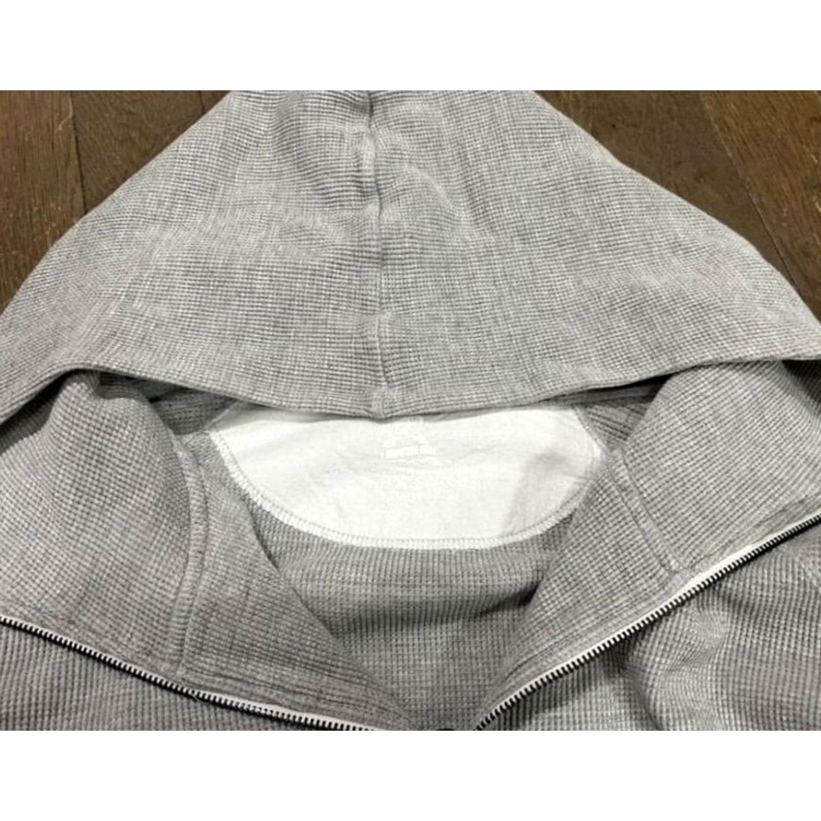 Vintage Momotaro Jeans Going to Battle Sweat Double Zip Hoodie L Gray Used Size US L / EU 52-54 / 3 - 6 Thumbnail