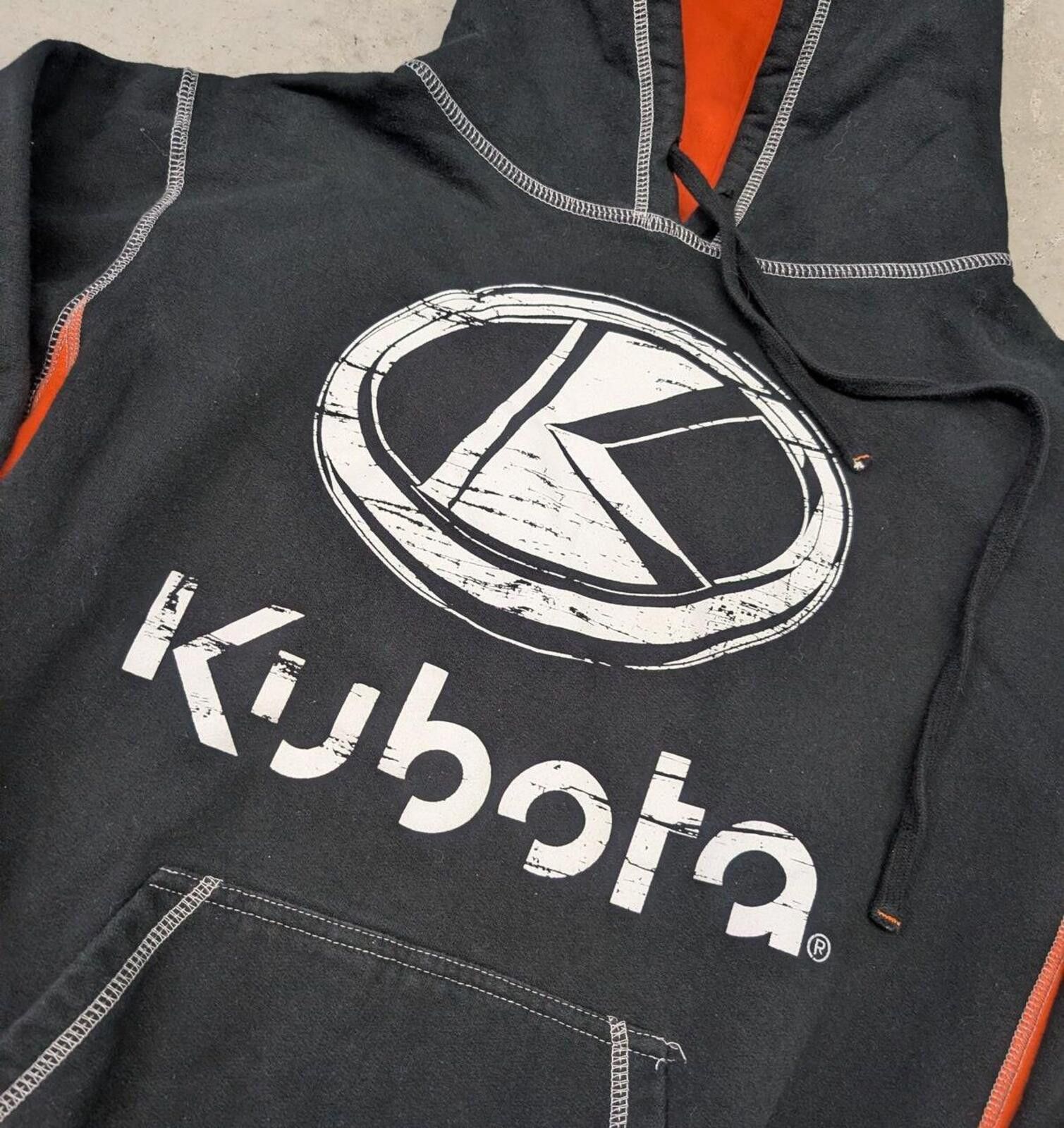 NASCAR Vintage 90s Choko Motorsport Canada Kubota Black Hoodie Size US M / EU 48-50 / 2 - 2 Thumbnail