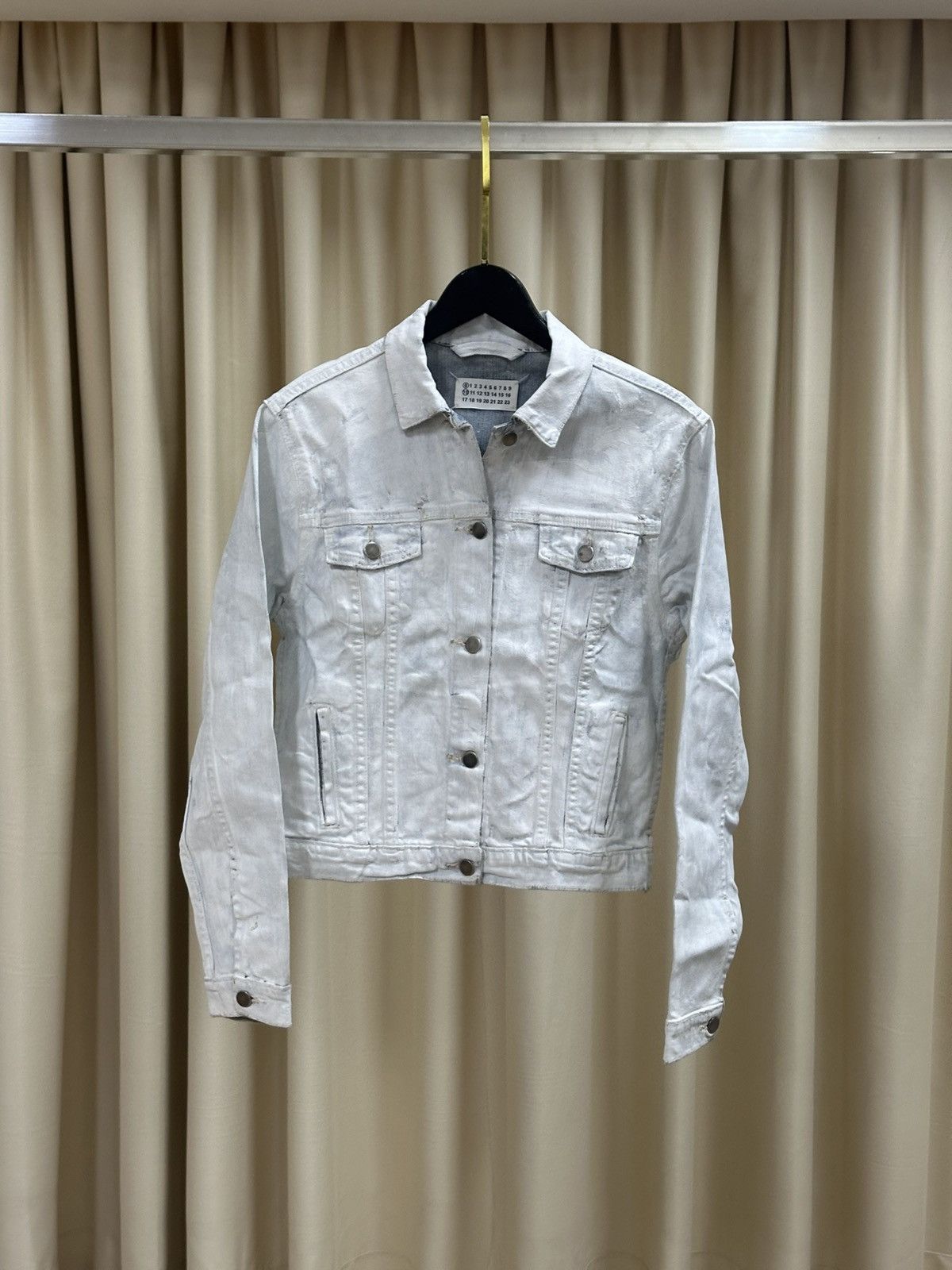 Maison Margiela AW99 Painted Denim Jacket Size US S / EU 44-46 / 1 - 1 Thumbnail