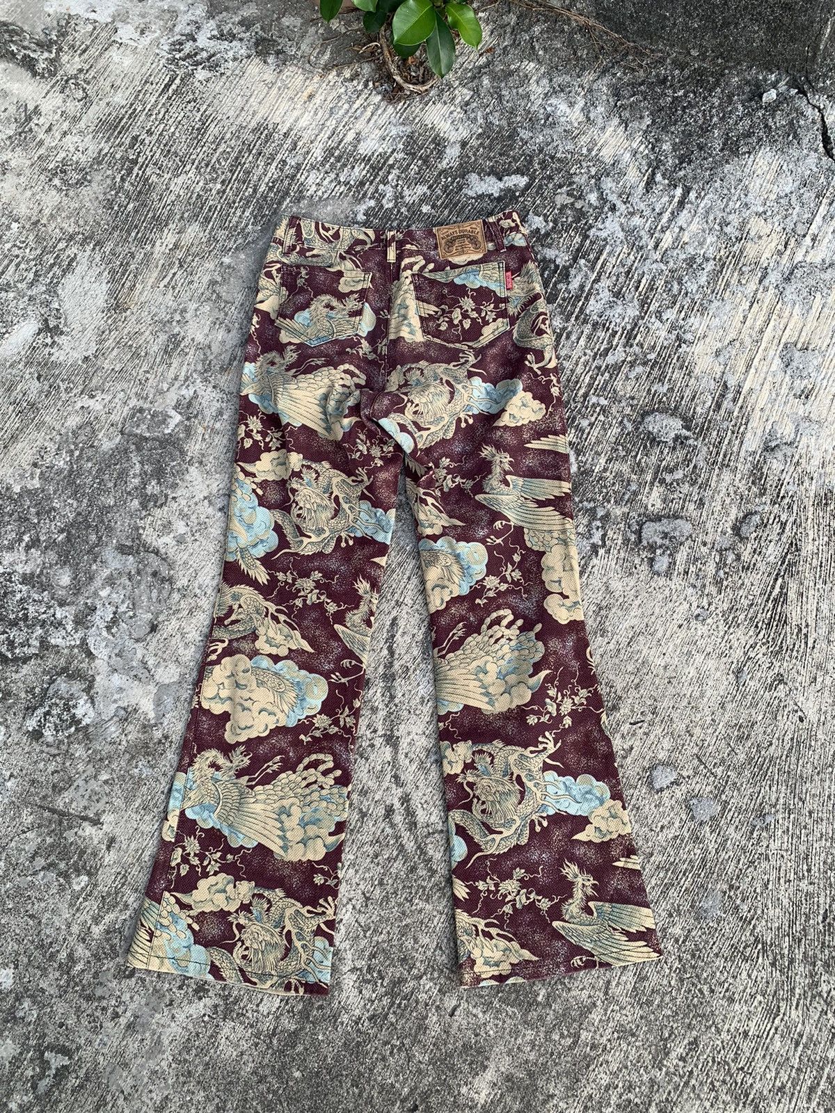 Hysteric Glamour Rare 🔥 Flare Batsu club overprinted/full printed dragon Size 28" / US 6 / IT 42 - 9 Thumbnail