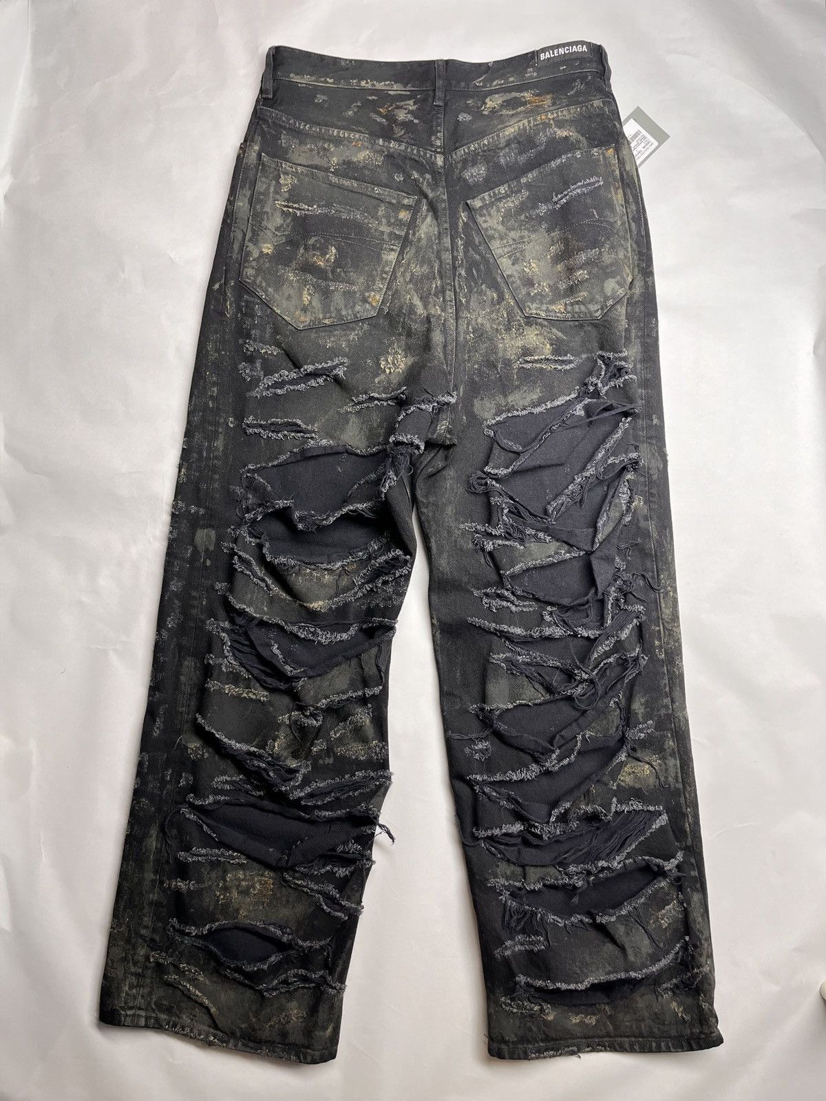 Balenciaga Balenciaga SS23 Mudshow Destroyed Denim Size US 32 / EU 48 - 11 Thumbnail