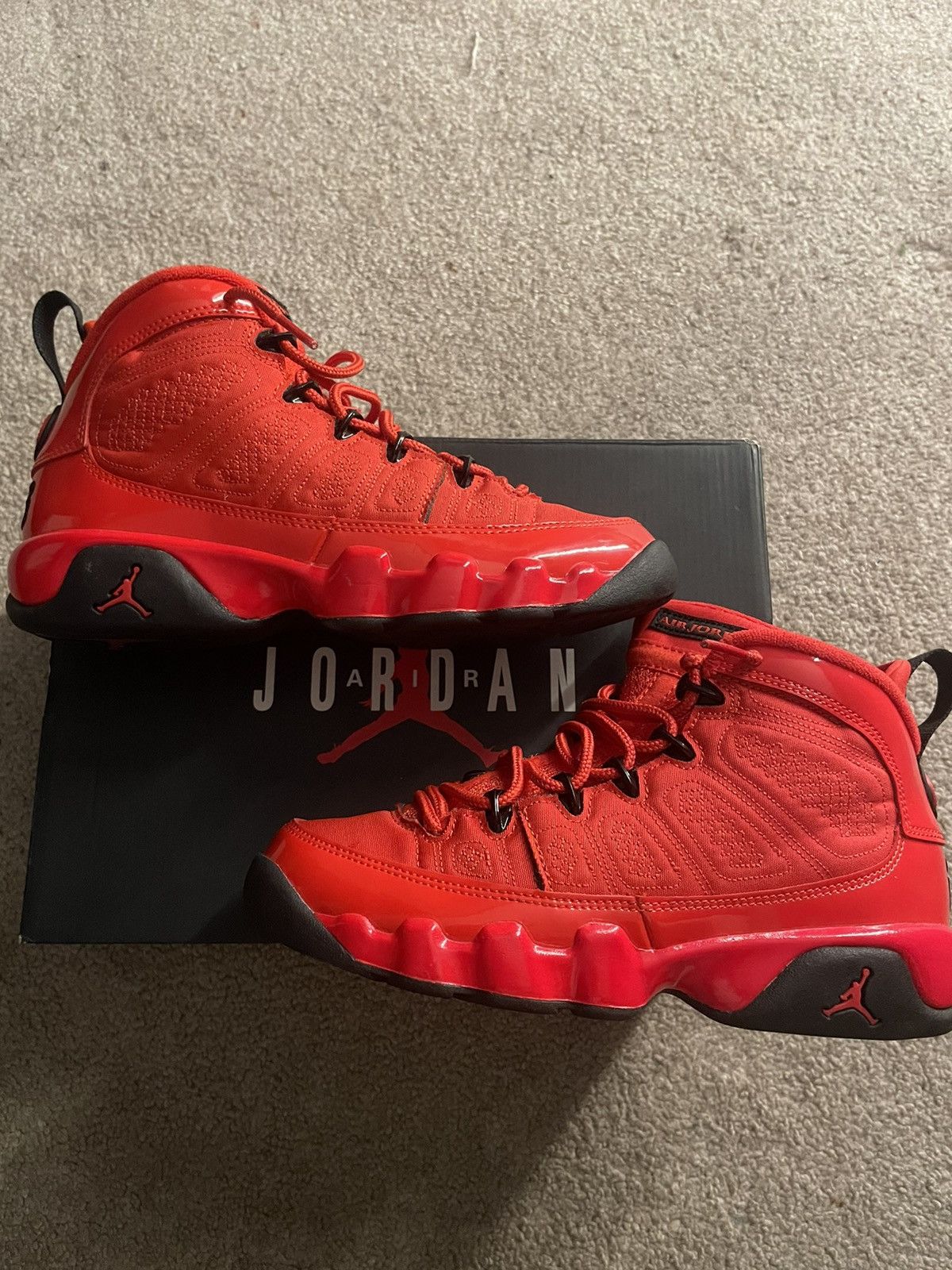 Jordan Brand Air Jordan 9 Red Chile Size US 4 / IT 34 - 2 Thumbnail