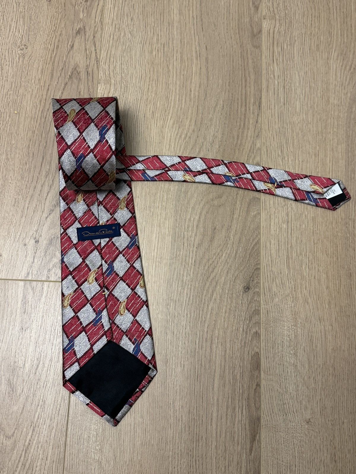 Oscar De La Renta Vintage Oscar de la Renta Silk Tie Made in USA – WPL 4075 Size ONE SIZE - 4 Thumbnail
