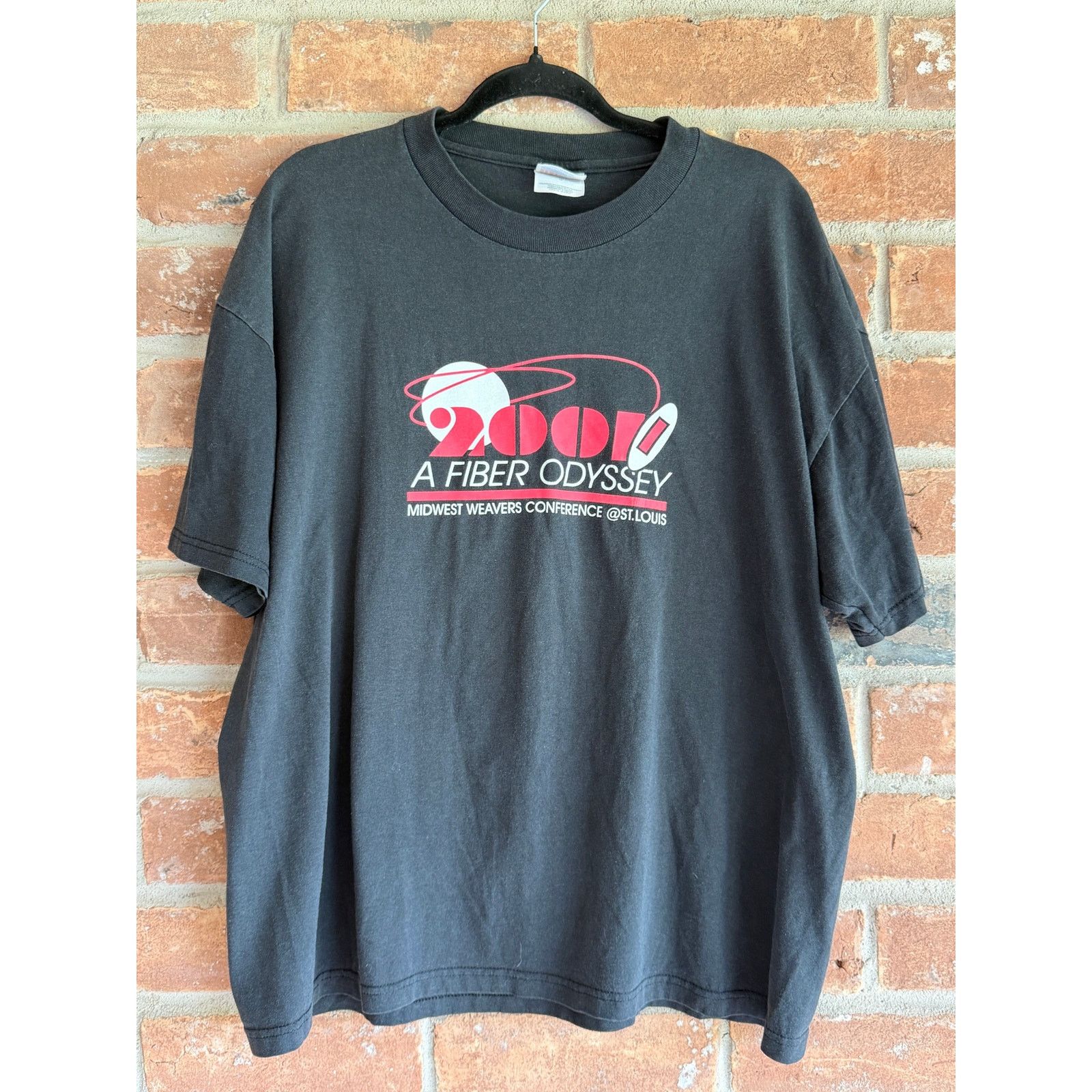 Hanes Vintage 2000 Fiber Odyssey Graphic Tee XL Black Size US XL / EU 56 / 4 - 1 Thumbnail
