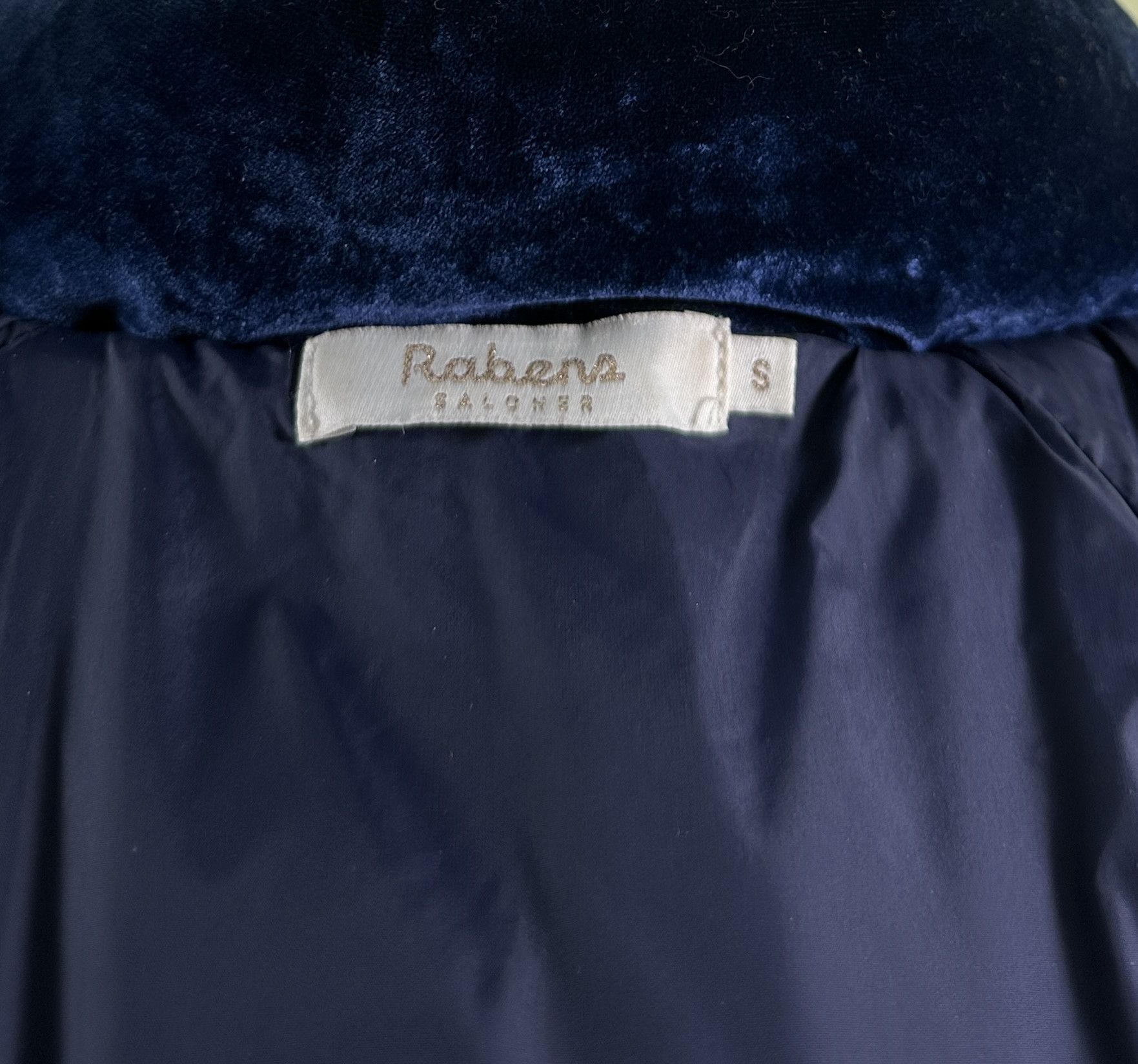 Designer Rabens Saloner velvet blue jacket Size S / US 4 / IT 40 - 8 Thumbnail