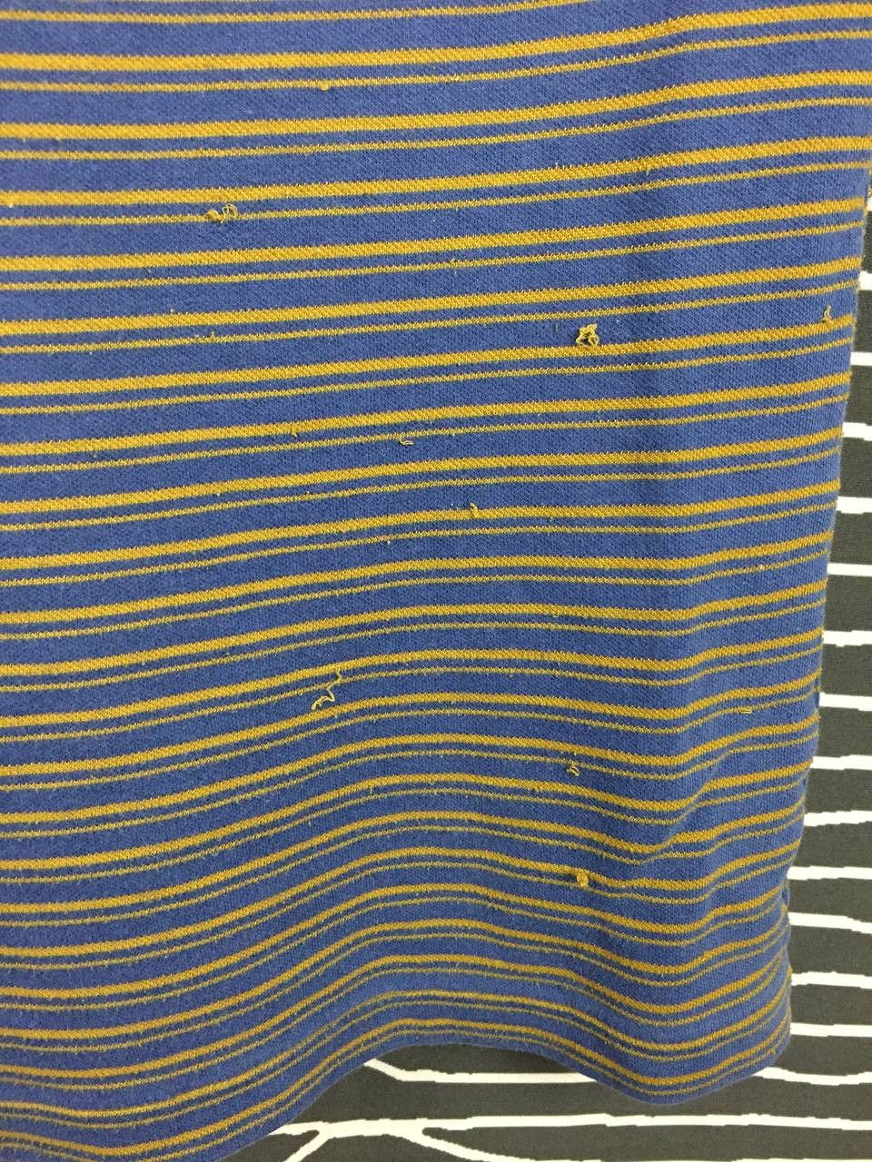 Trussardi Vtg 90s Trussardi Embroidered Logo Striped Henley Tee Size US XL / EU 56 / 4 - 13 Thumbnail