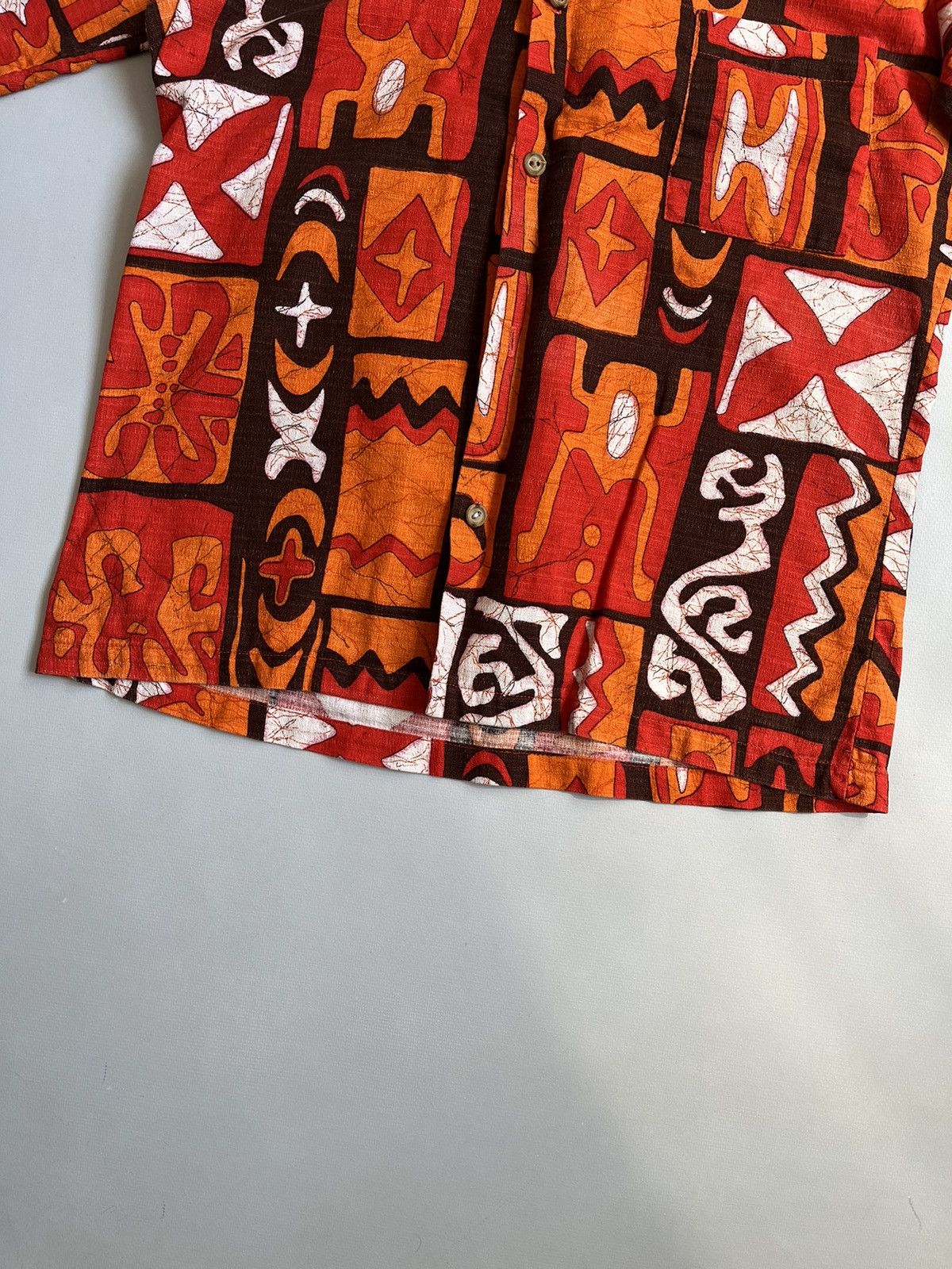 Sears Vintage 60s Sears Kings Road Orange Hawaiian Button Up Shirt Size US M / EU 48-50 / 2 - 10 Thumbnail