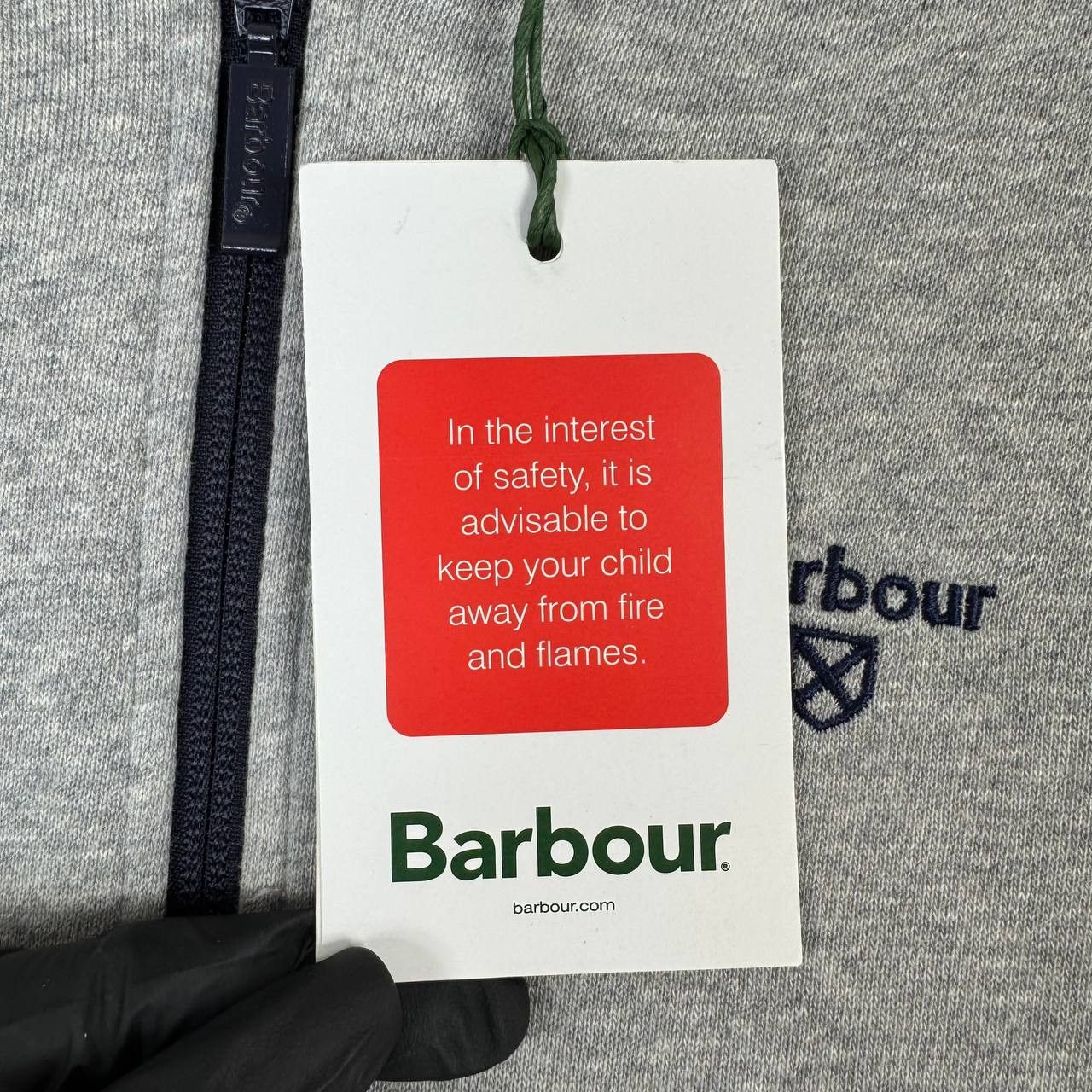 Barbour NEW Barbour Lewis Zip Jacket Grey Navy Boys Size XL 12-13Y Size US XXS / EU 40 - 5 Thumbnail