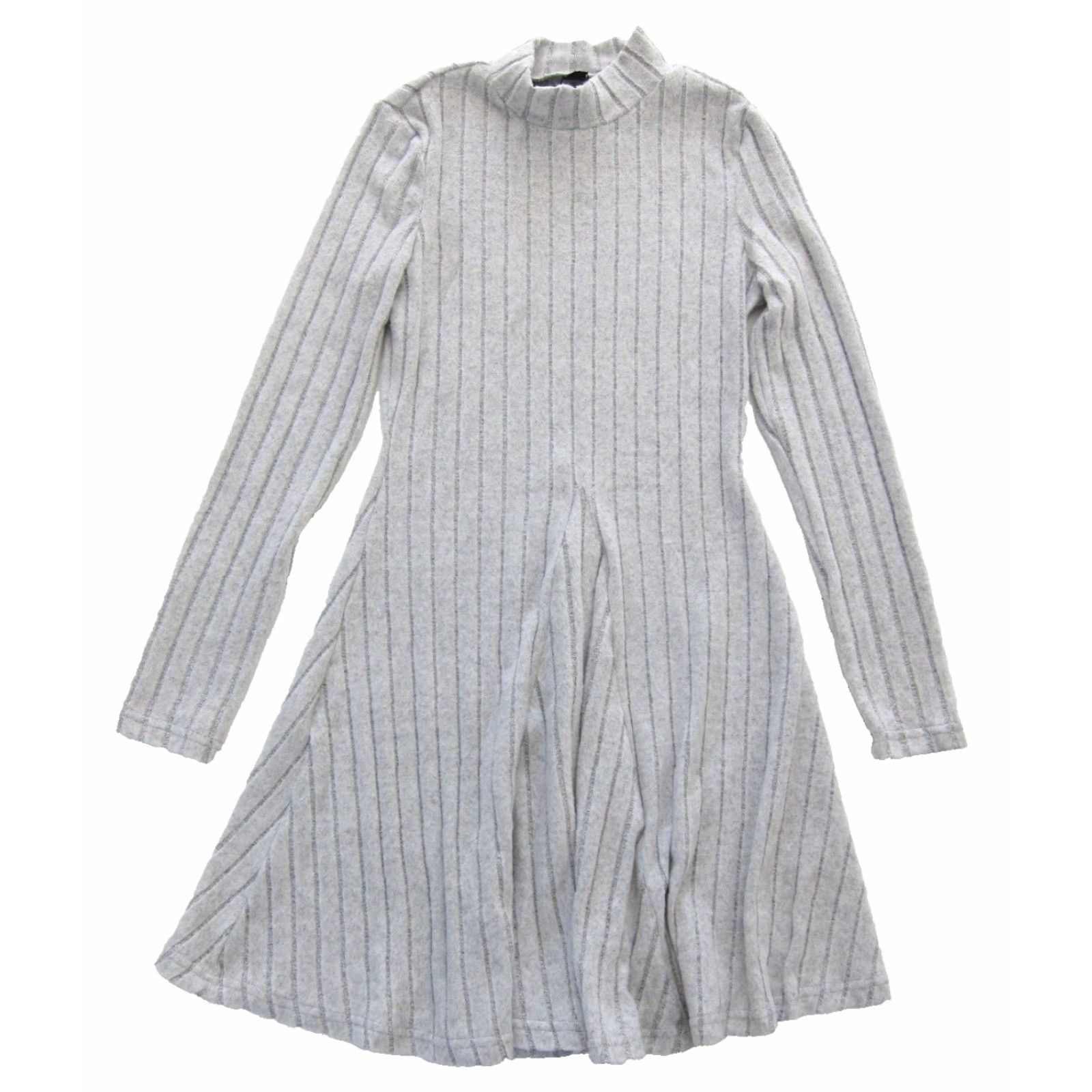 Shein NWT Shein Frenchy Soft Grey Ribbed Stretch Fleece Mock Neck Long Sleeve Dress M Size M / US 6-8 / IT 42-44 - 2 Thumbnail