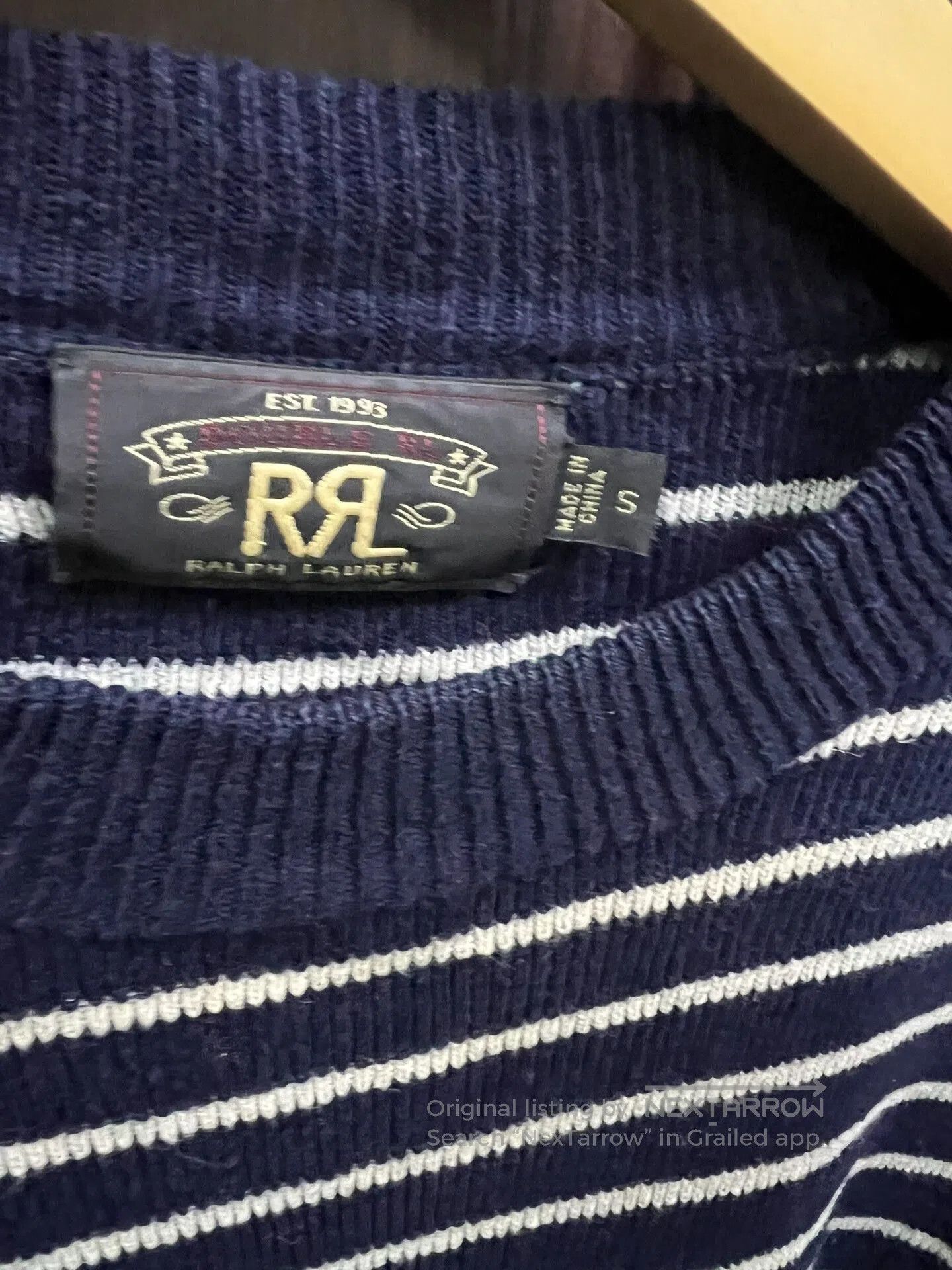 RRL Ralph Lauren striped navy sweater by RRL. Size US S / EU 44-46 / 1 - 2 Thumbnail