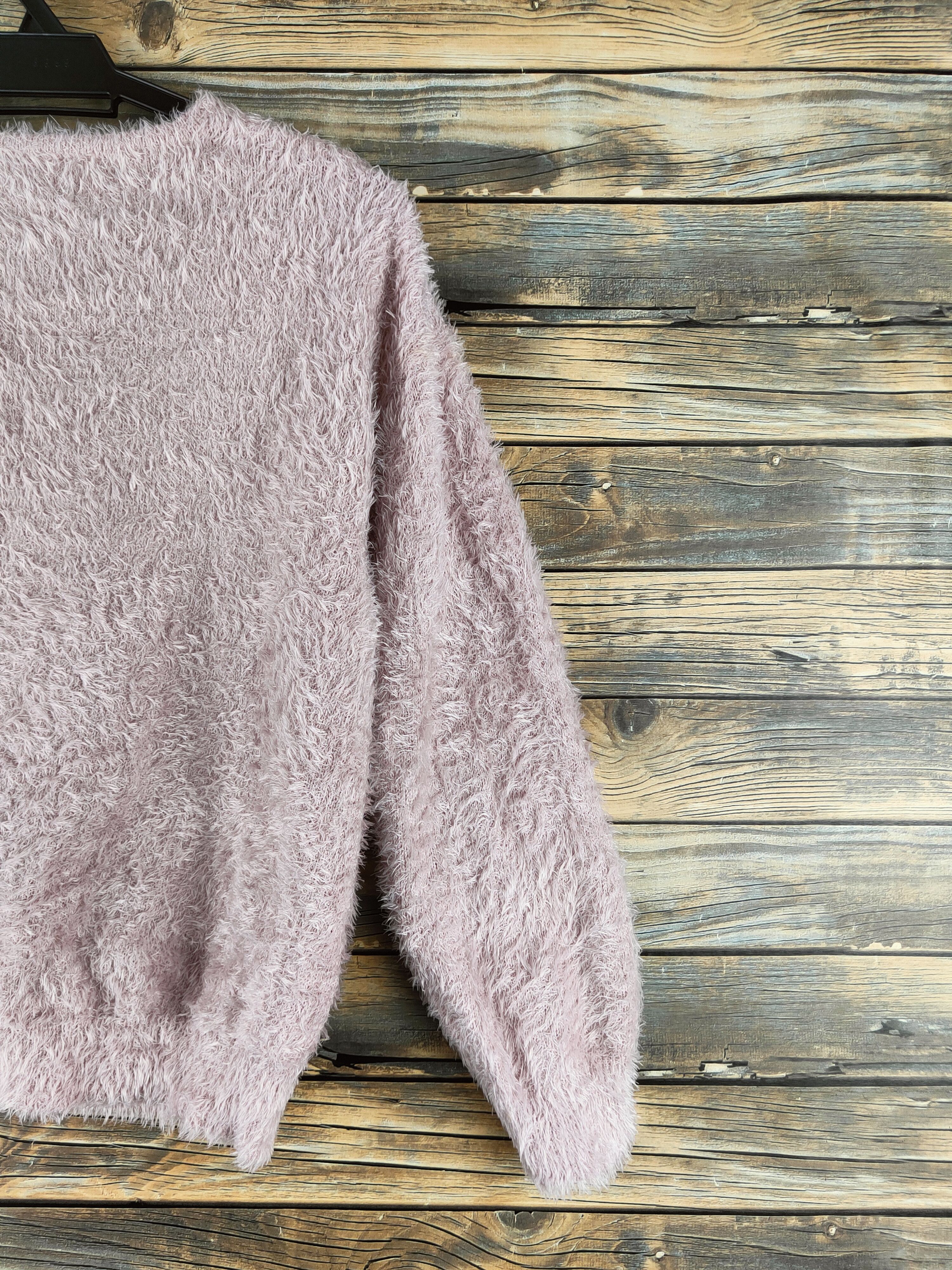 Japanese Brand DL Comfo-strain Soft Pink Fur Mohair Knitwear #46-493 Size M / US 6-8 / IT 42-44 - 9 Thumbnail