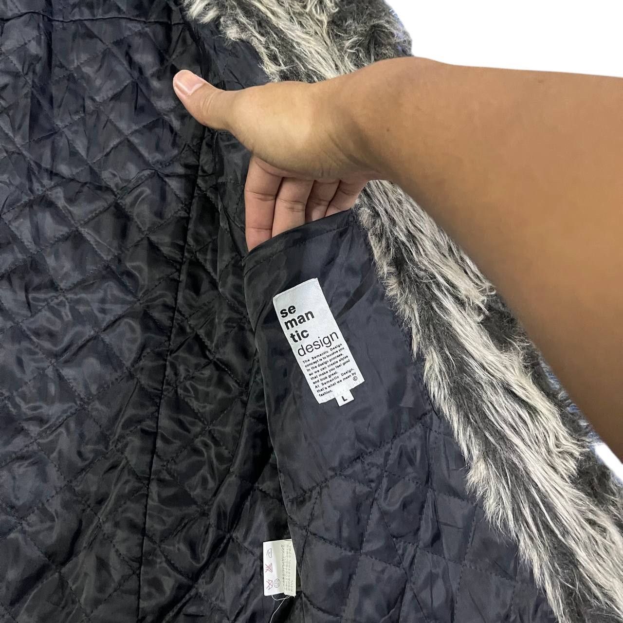 semanticdesign Vintage Semantic Designs Fur Jacket Size US L / EU 52-54 / 3 - 7 Thumbnail