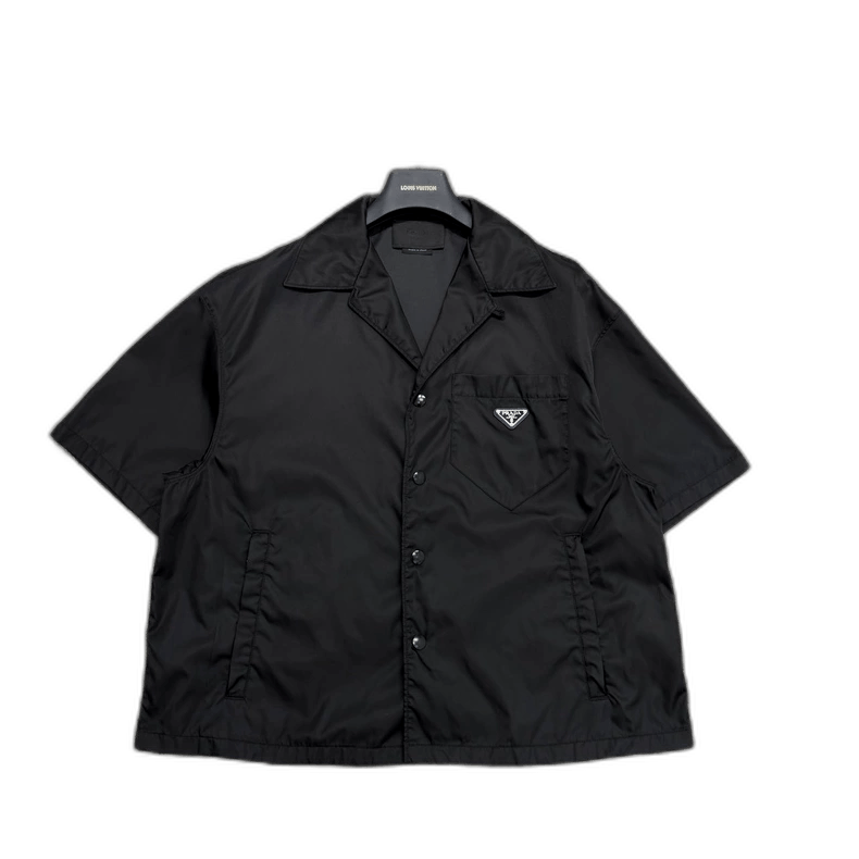 Prada Prada Nylon Logo Short Sleeve Shirt-2506 Size US M / EU 48-50 / 2 - 1 Thumbnail