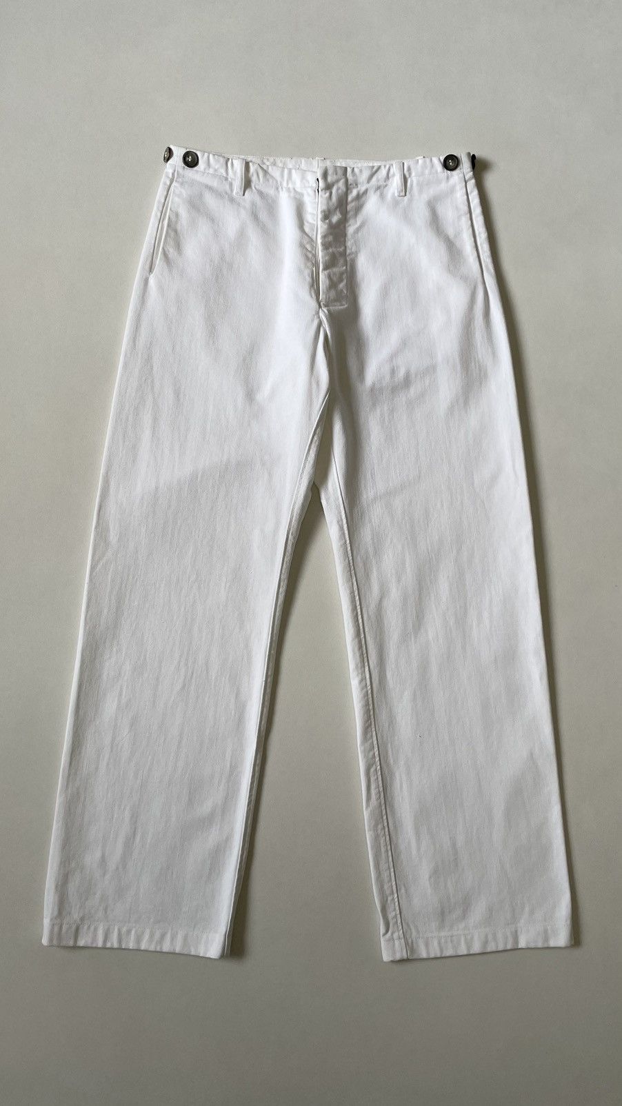 Maison Margiela S/S 02 White Cotton Work Pants Size US 32 / EU 48 - 18 Thumbnail