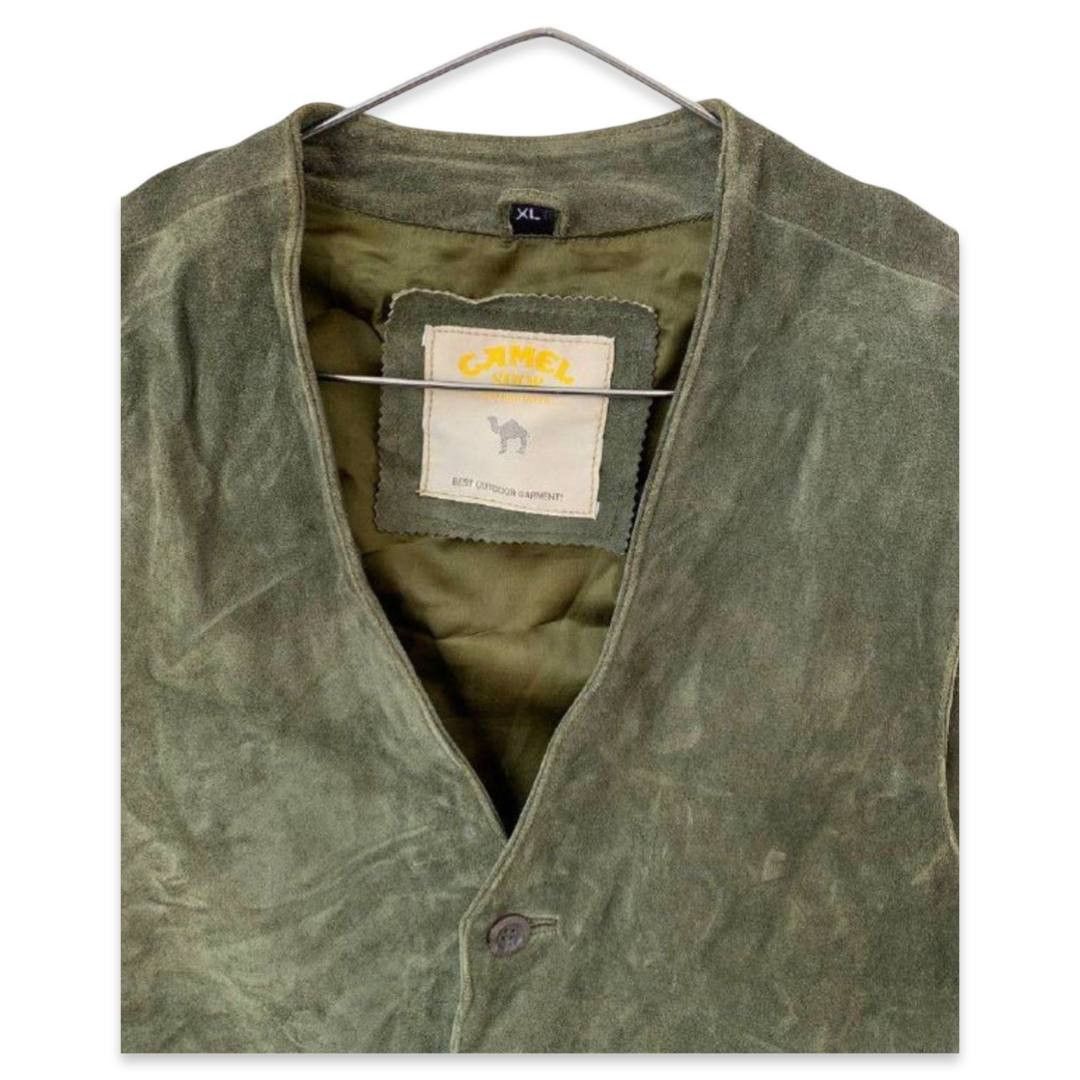 Camel Camel leather vest #293 Size US XL / EU 56 / 4 - 2 Thumbnail