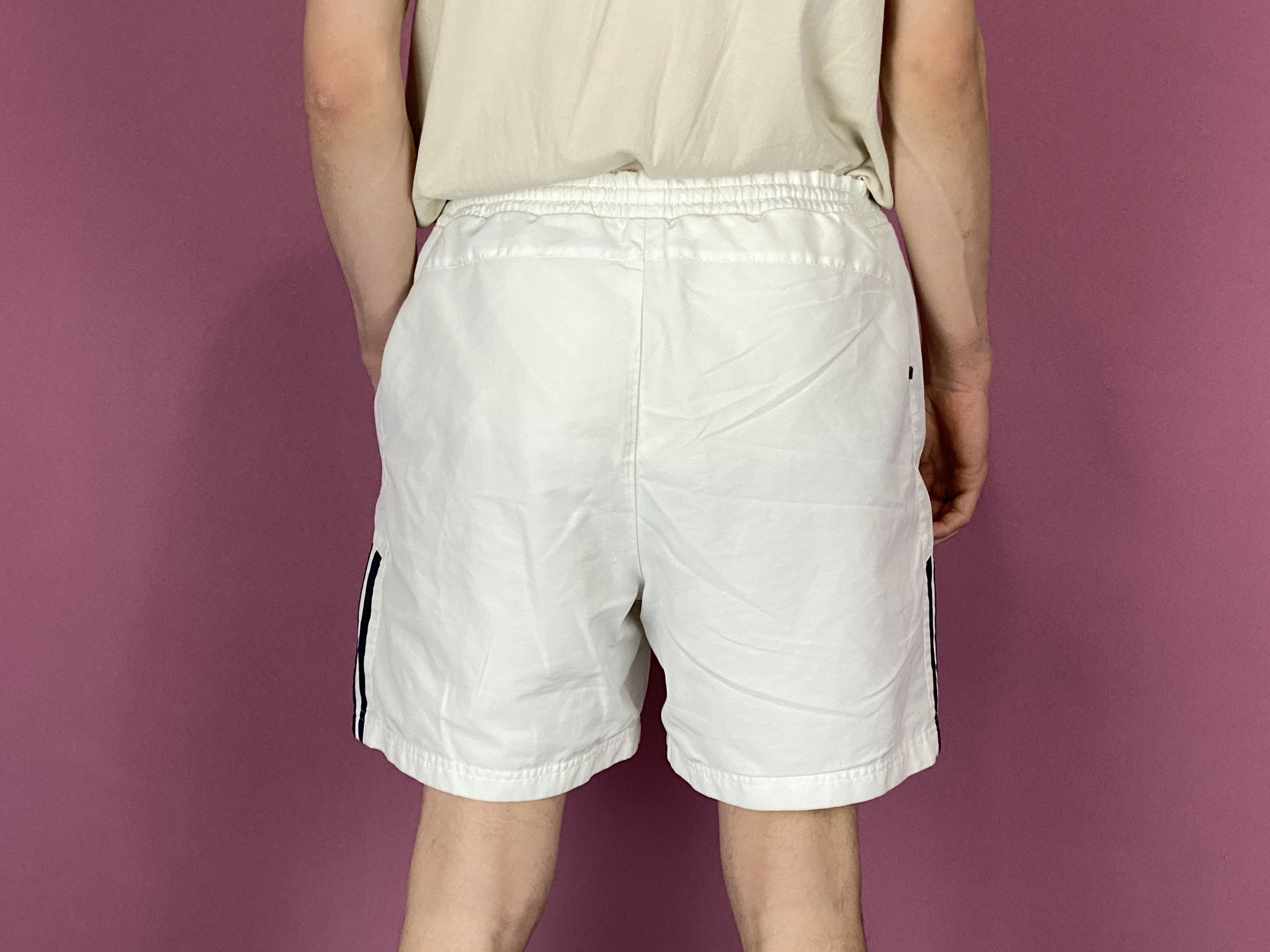 Adidas × Vintage Adidas Vintage Men's Shorts - L White Polyester Size US 34 / EU 50 - 3 Thumbnail
