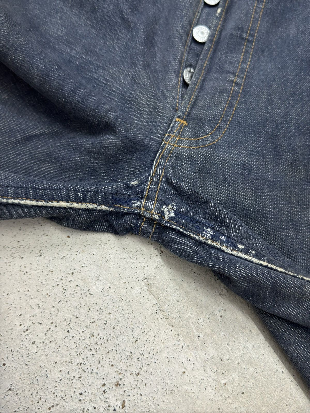 Levi's Vintage Levi’s 501 Rusty Mud Wash Distressed Jeans Size US 31 - 8 Thumbnail