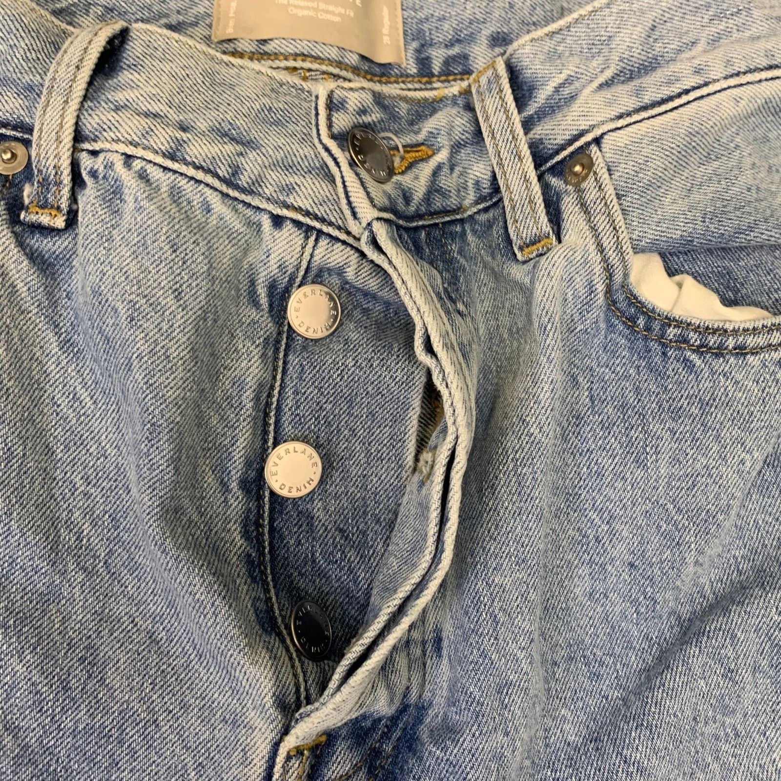 Everlane The Relaxed Straight Fit Jeans W/ Button Fly | Everlane Size 26" / US 2 / IT 38 - 3 Thumbnail