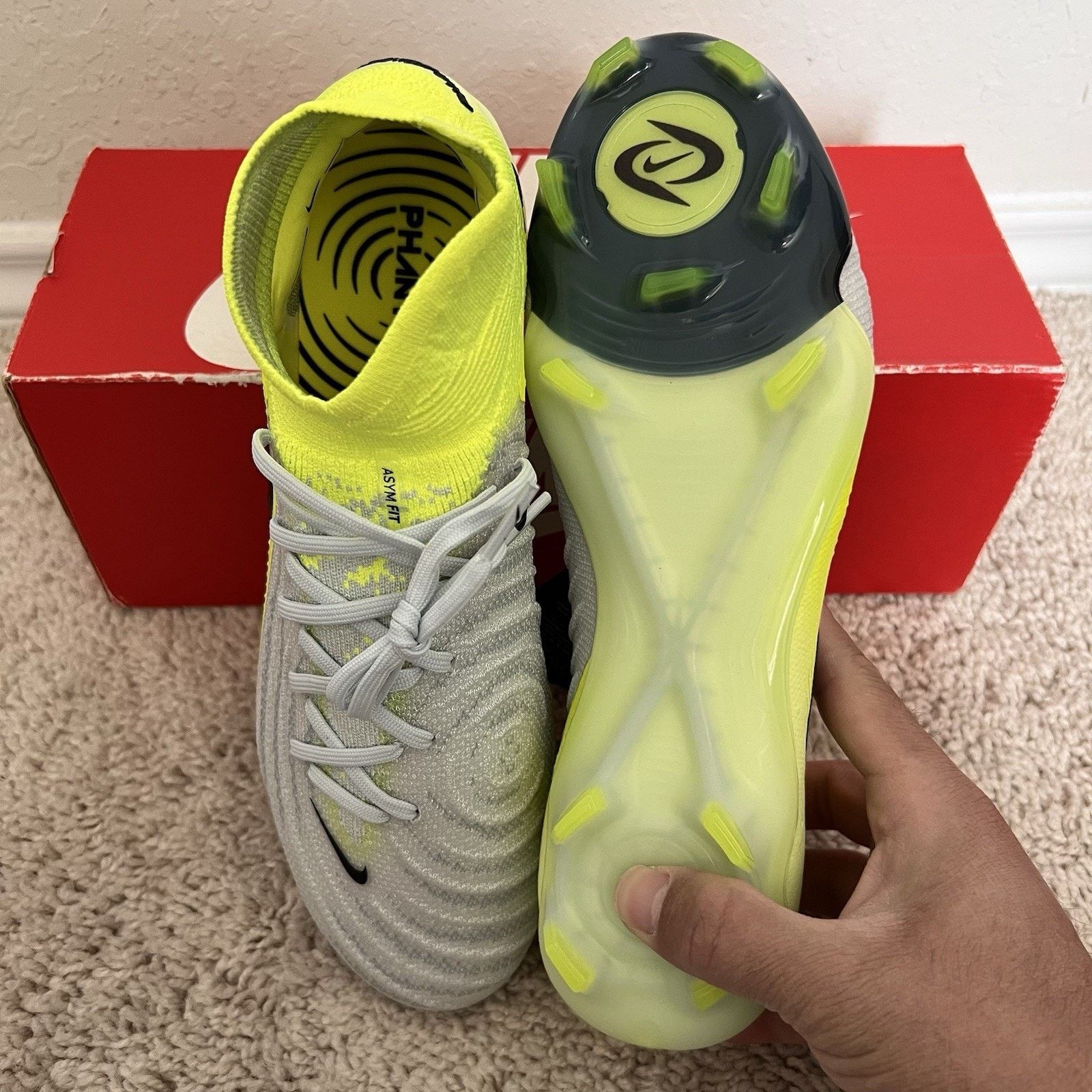Nike Nike Phantom Luna 2 Elite FG Pack Grey Volt Size 7.5 New Size US 7.5 / EU 40-41 - 8 Thumbnail