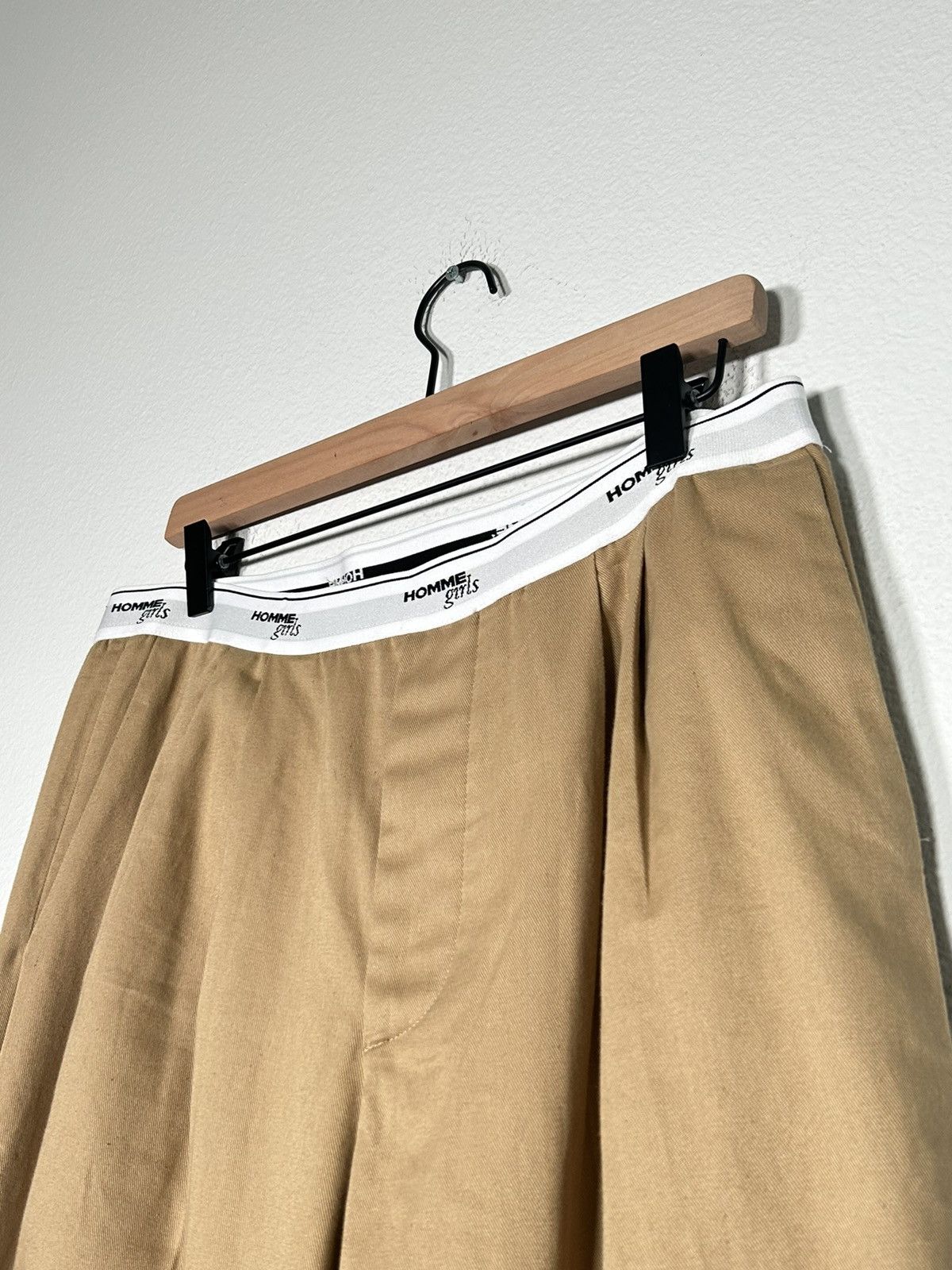 Designer ‘Homme Girls’ Elastic Waist Band Wide Leg Trousers Size US 32 / EU 48 - 2 Thumbnail