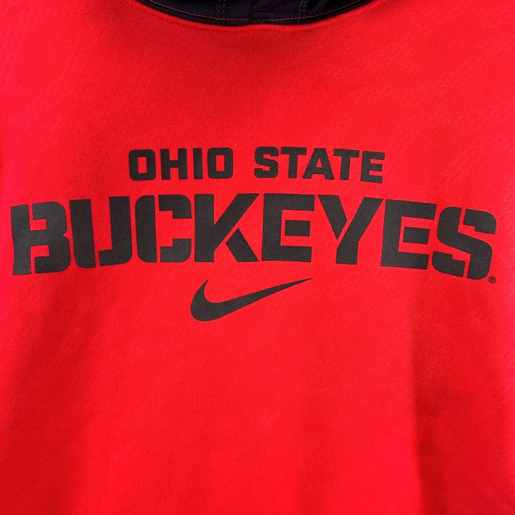 Nike Nike Buckeyes Hoodie Mens S Red Black Therma-FIT Pullover Sweatshirt Size US S / EU 44-46 / 1 - 3 Thumbnail
