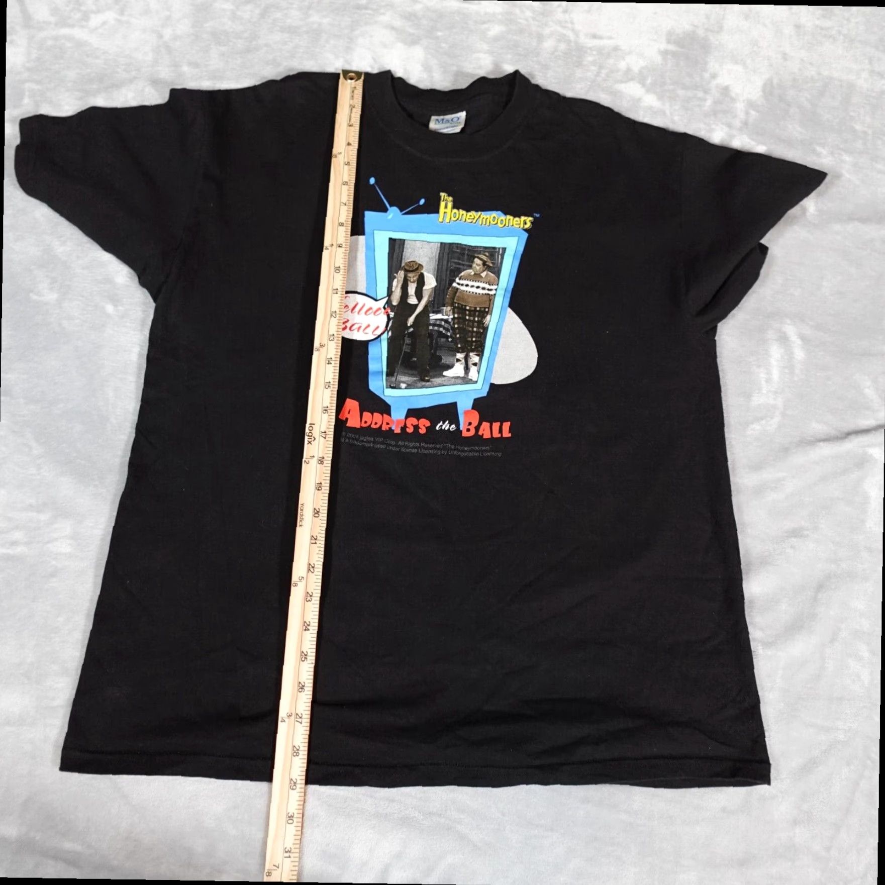 Vintage VINTAGE Graphic Print Funny Mens XL Black Short Sleeve T Shirt The Honeymooners TV Show Y2K 2000s Cotton Size US XL / EU 56 / 4 - 8 Thumbnail