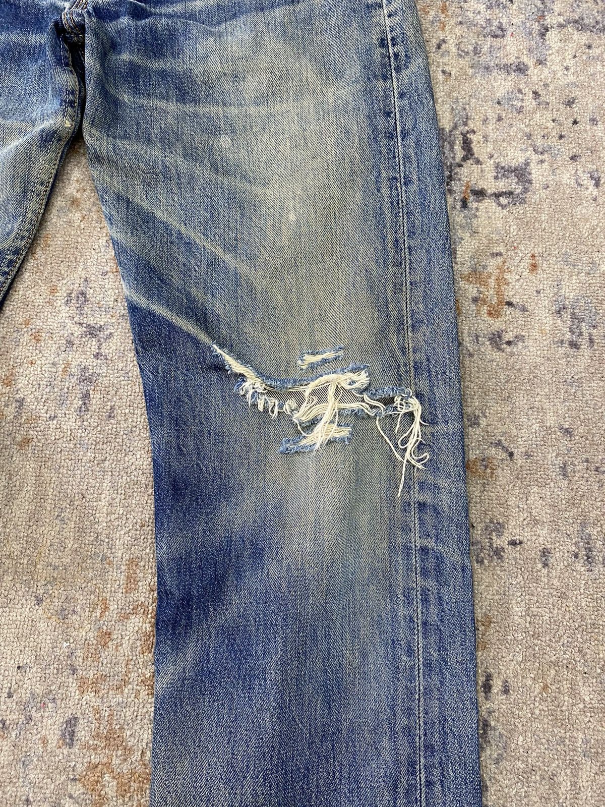 Jean × Levi's Levis mudwash faded distressed jeans pant 29x30 Size US 29 - 7 Thumbnail