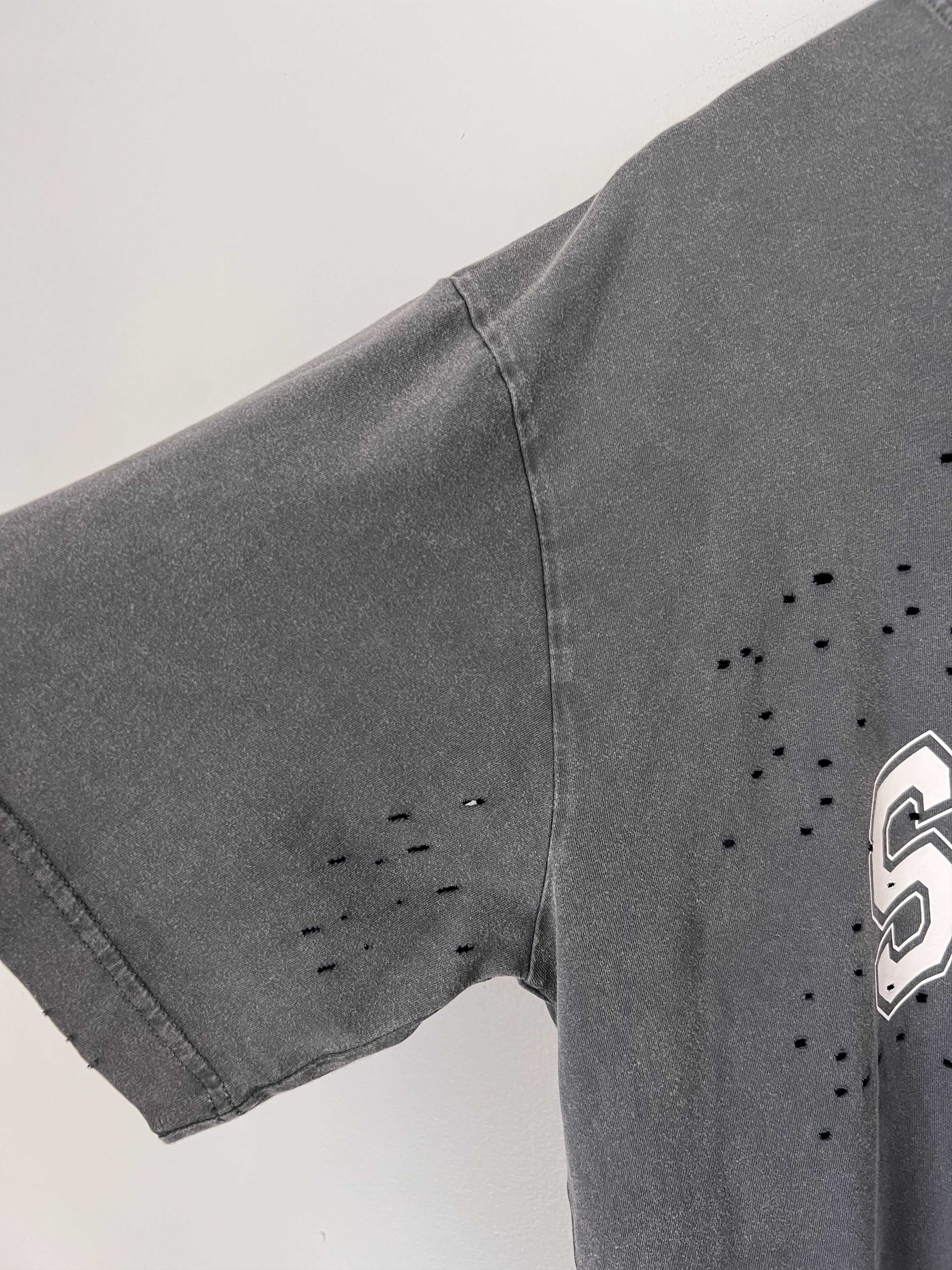 Satisfy Satisfy Running Oversized Text Logo Mothtech Tee in Black Size US M / EU 48-50 / 2 - 4 Thumbnail