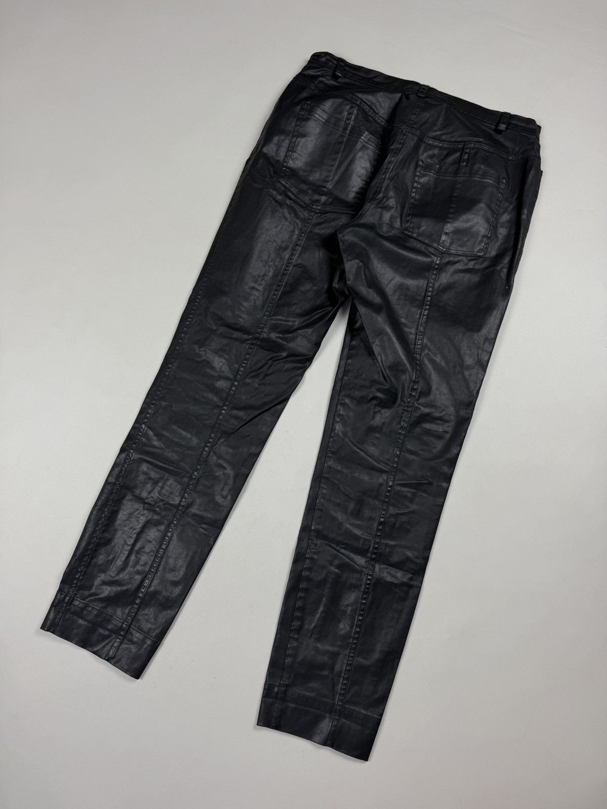 Annette Gortz Annette Gortz Avant-Garde Coated Resin Cotton Pants Trousers Size 30" / US 8 / IT 44 - 21 Thumbnail