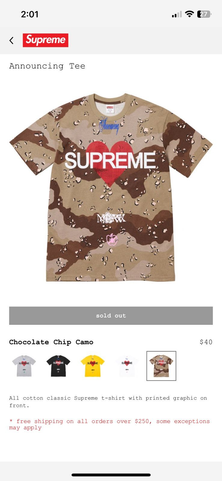 Streetwear × Supreme Supreme Announcing tee | Grailed