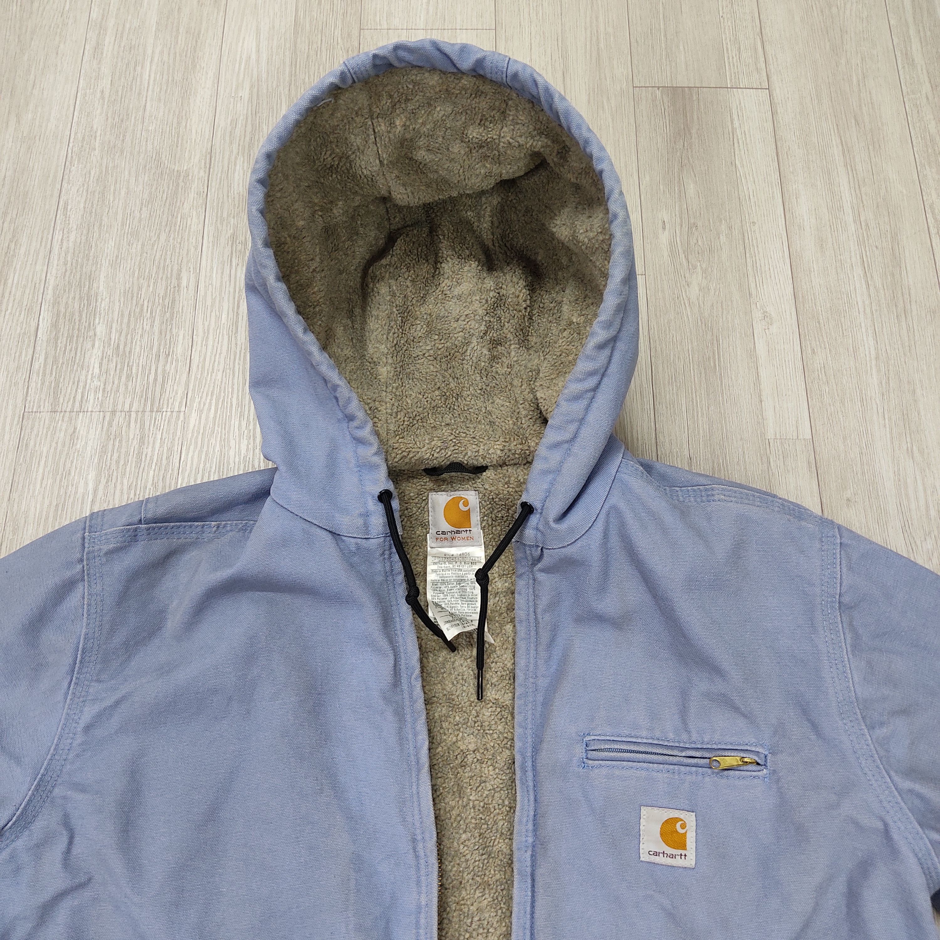 Carhartt CARHARTT Sherpa Lined Cropped Zipper Hooded Jacket Size L / US 10 / IT 46 - 8 Thumbnail
