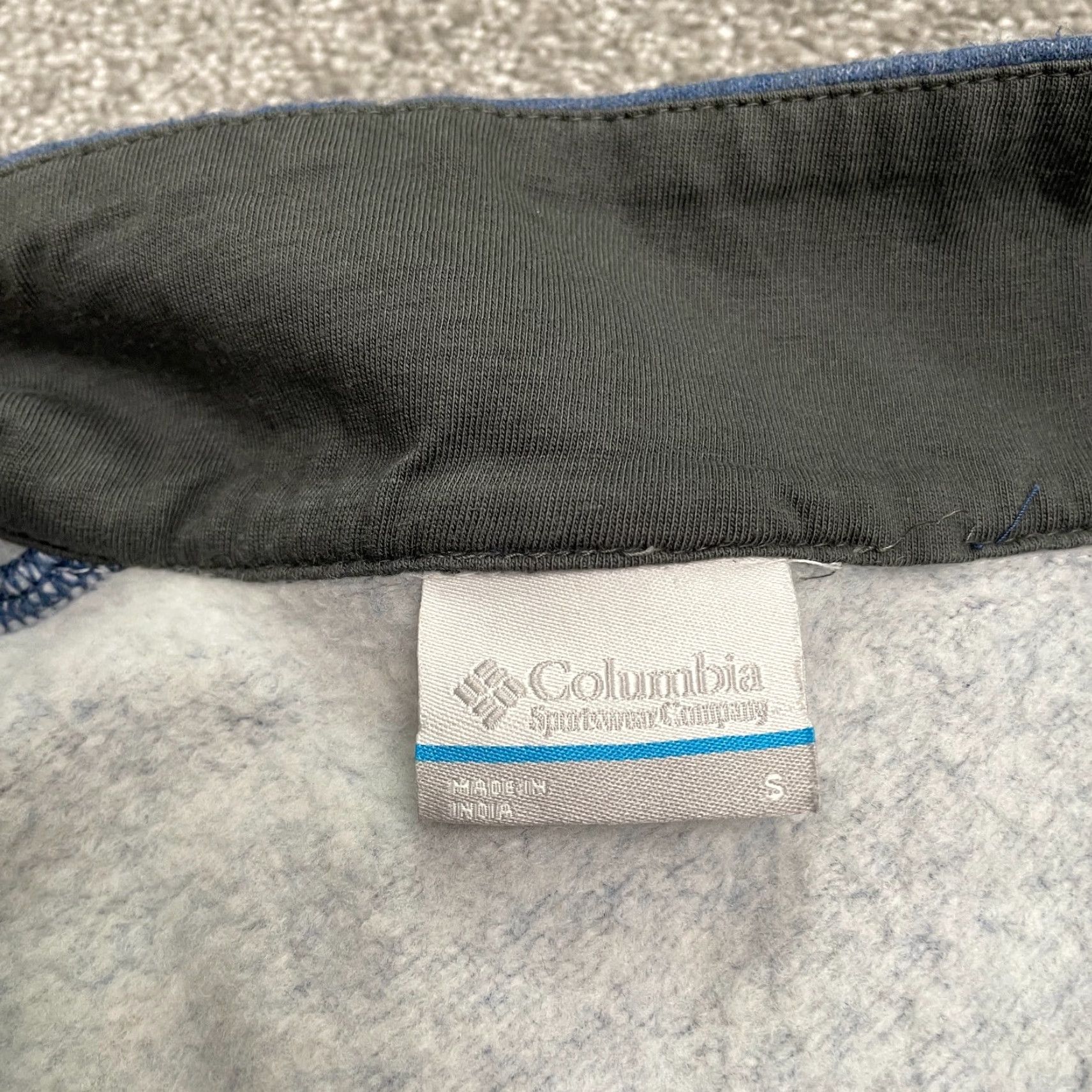 Vintage Columbia Hart Mountain Sweatshirt Mens Small Blue 1/4 Zip Pullover Outdoor Hike Size US S / EU 44-46 / 1 - 6 Thumbnail