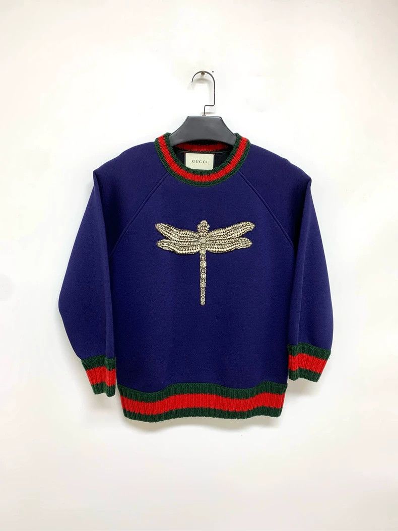 Gucci Gucci Space cotton dragonfly sweatshirt 2503-Nextarrow Size US S / EU 44-46 / 1 - 1 Thumbnail