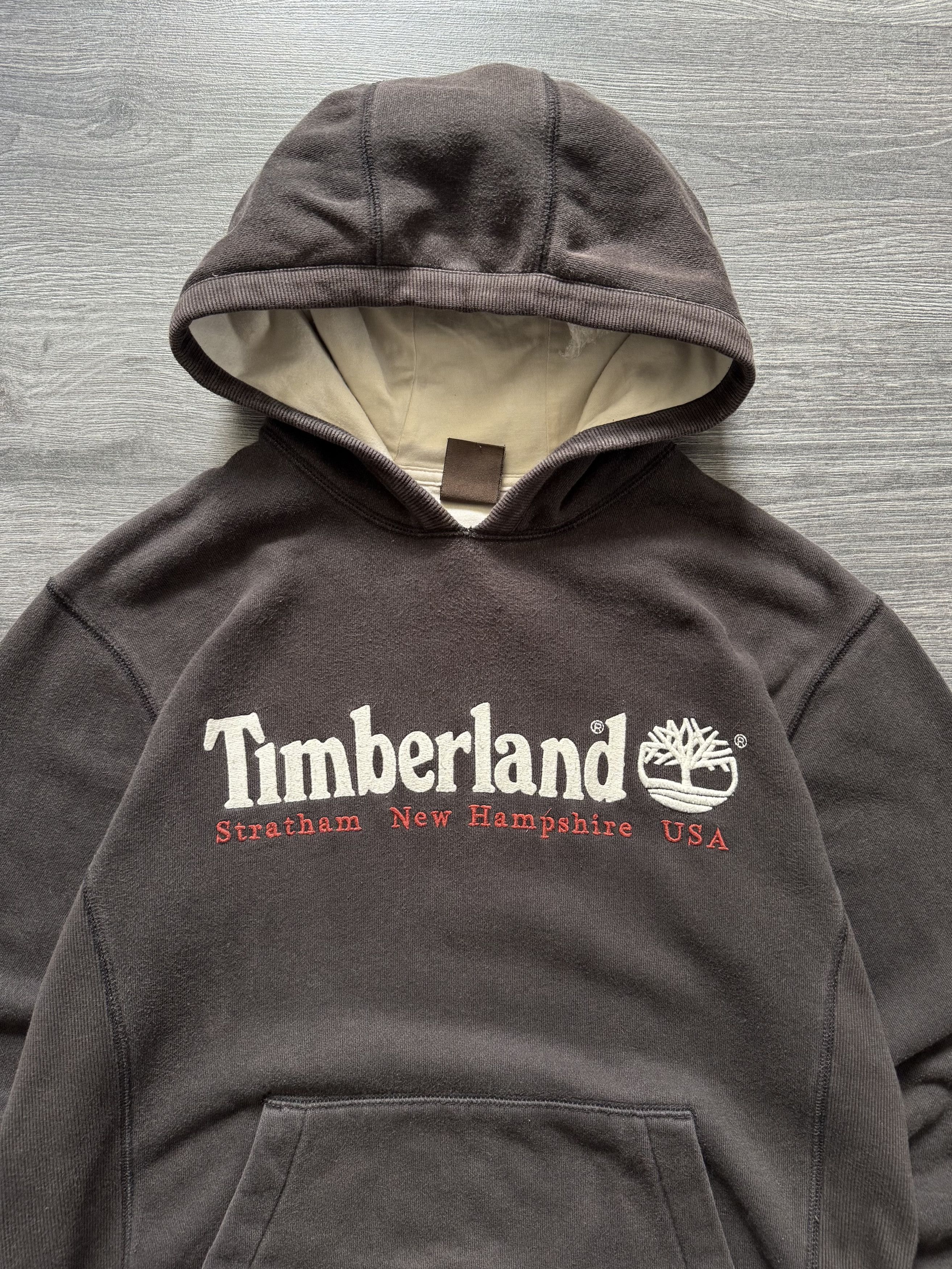 Timberland Vintage Timberland Embroidered Big Logo Faded Hoodie Size US S / EU 44-46 / 1 - 4 Thumbnail