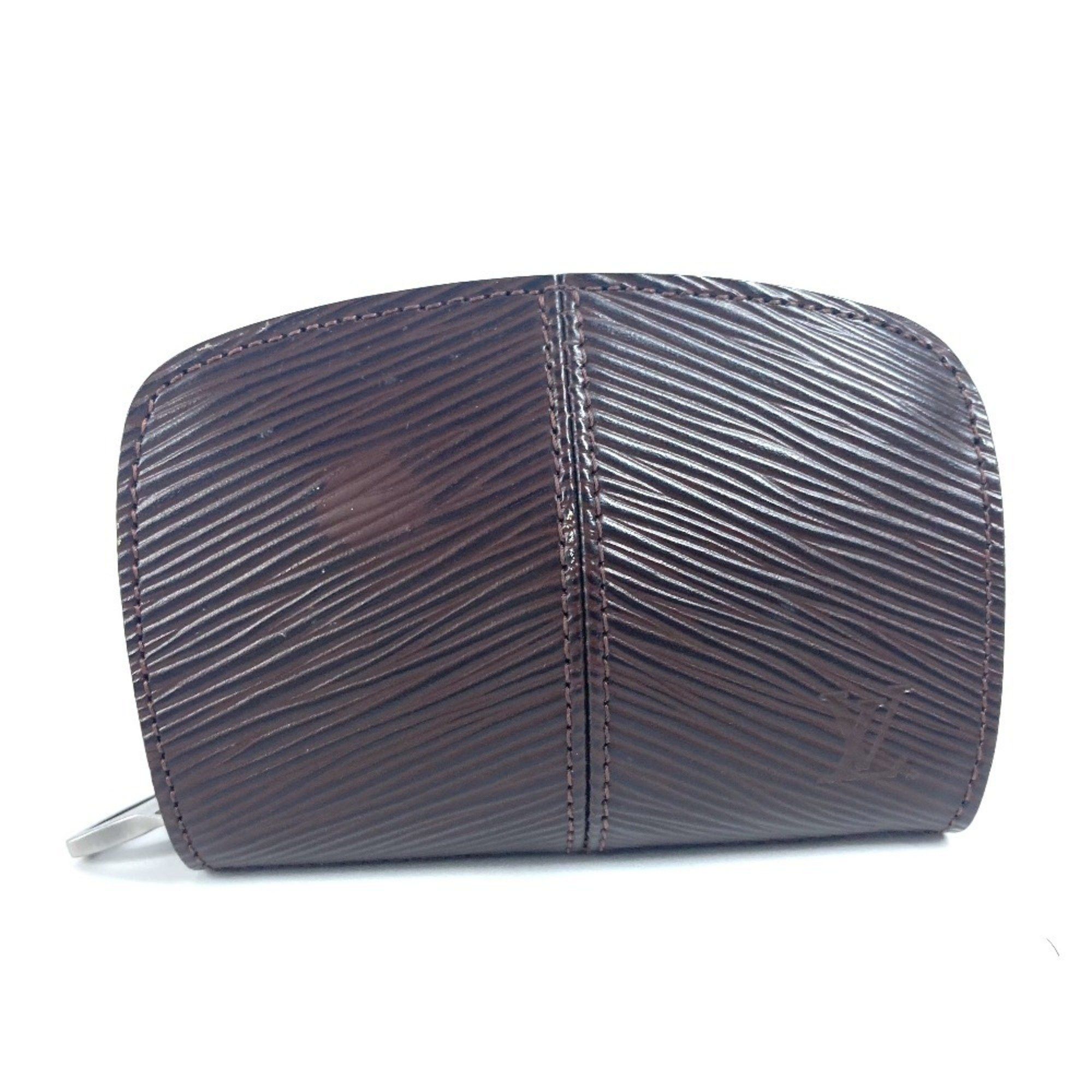 Louis Vuitton M6344D Epi Portefeuille Z Wallet Coin Purse Round Zipper Wallet/coin Case Leather Men's Women's Mocha Brown