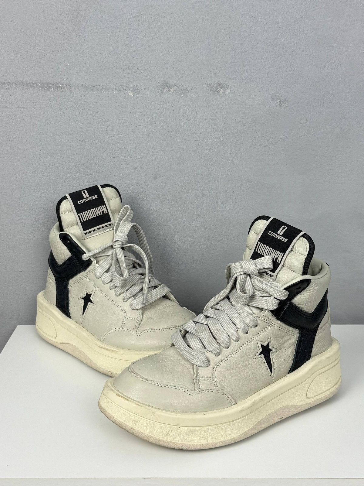 Converse × Rick Owens Drkshdw Rick Owens x Converse DRKSHDW TURBOWPN Mid Size US 7 / IT 37 - 1 Thumbnail