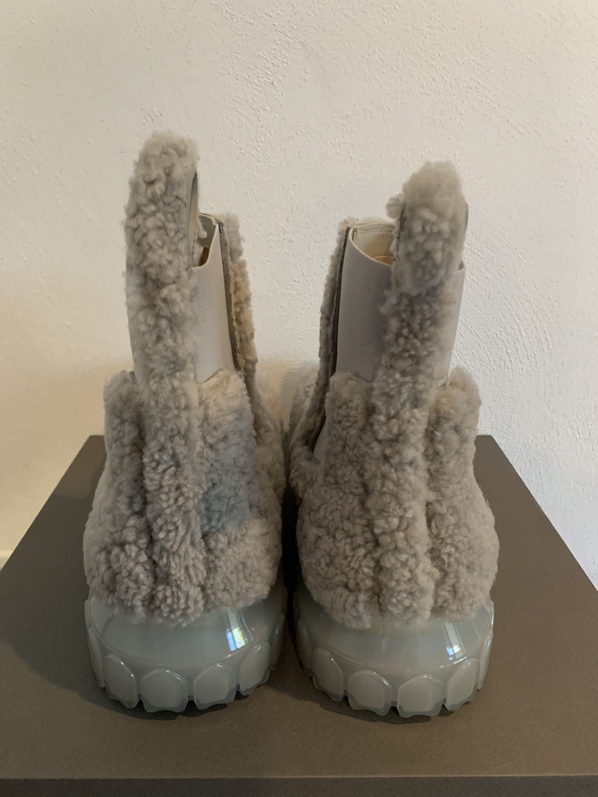 Rick Owens Gray Beatle Bozo Tractor Boots Size US 9 / IT 39 - 14 Thumbnail