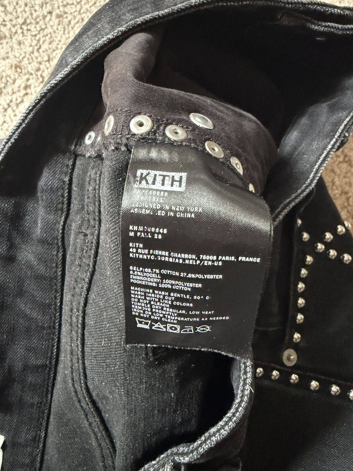 Kith Kith Studded Denim Webster Chill Pants Size US 30 / EU 46 - 4 Thumbnail