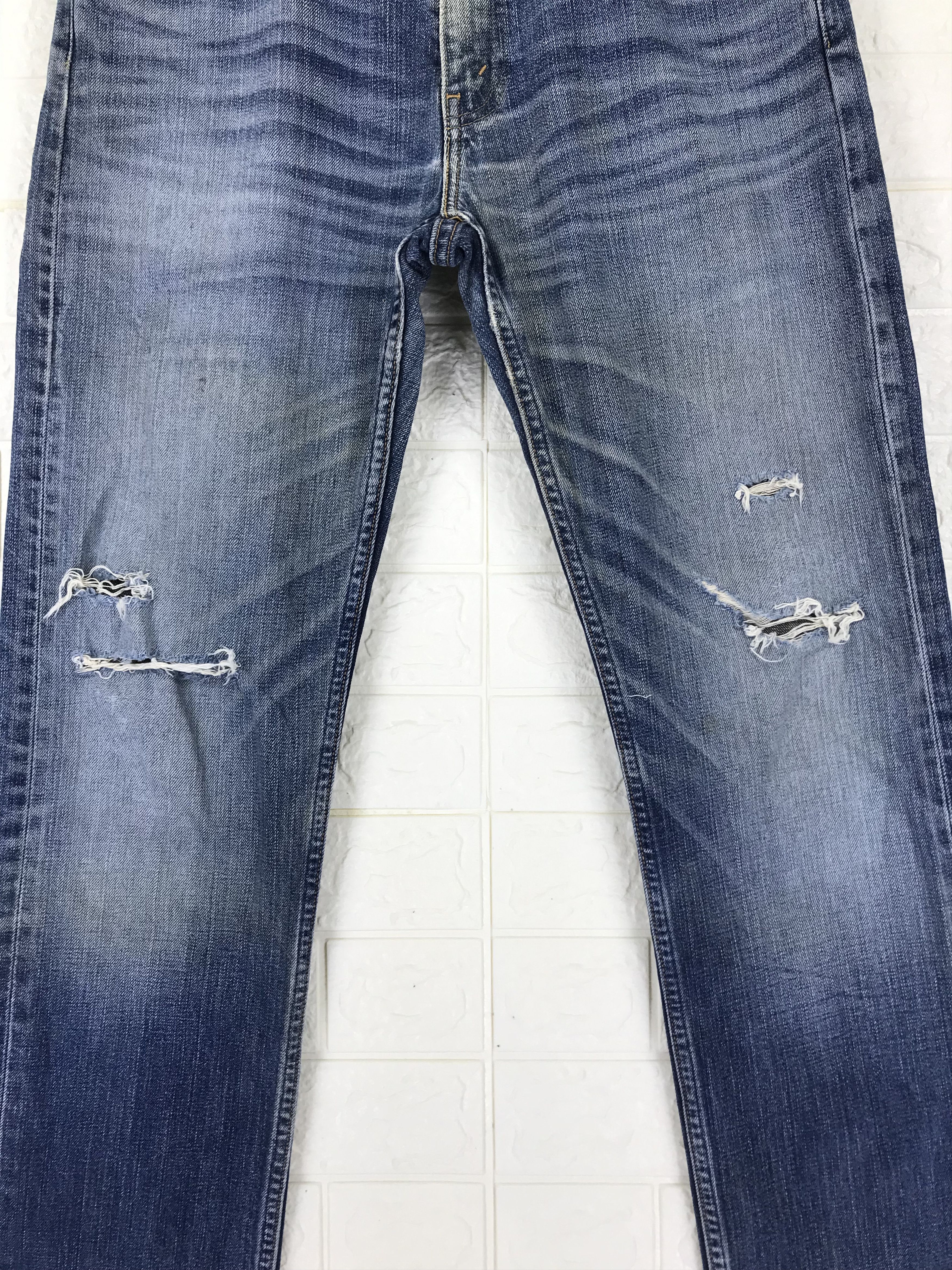 Levi's Vintage Levi's 532 Blue Washed Jeans Distressed Denim Size US 33 - 3 Thumbnail