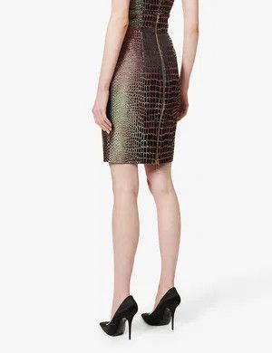 Balmain o1y0625 Midi Skirt in Multicolor Size 28" / US 6 / IT 42 - 4 Thumbnail