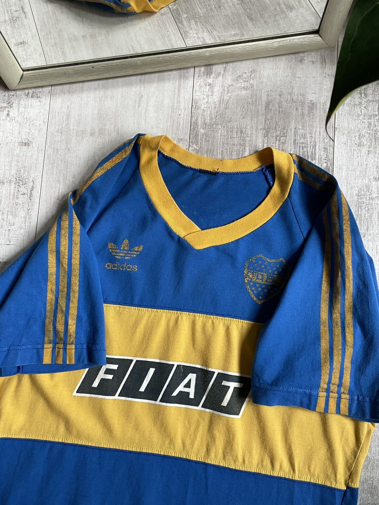 Adidas Vintage Adidas Boca Juniors 80’s Football Shirt #10 Jersey Size US M / EU 48-50 / 2 - 8 Thumbnail