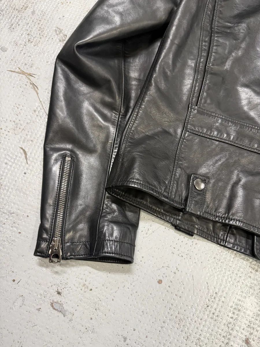 Dolce & Gabbana 2000s Dolce & Gabbana Perfecto Pure Black Leather Jacket Size US M / EU 48-50 / 2 - 12 Thumbnail