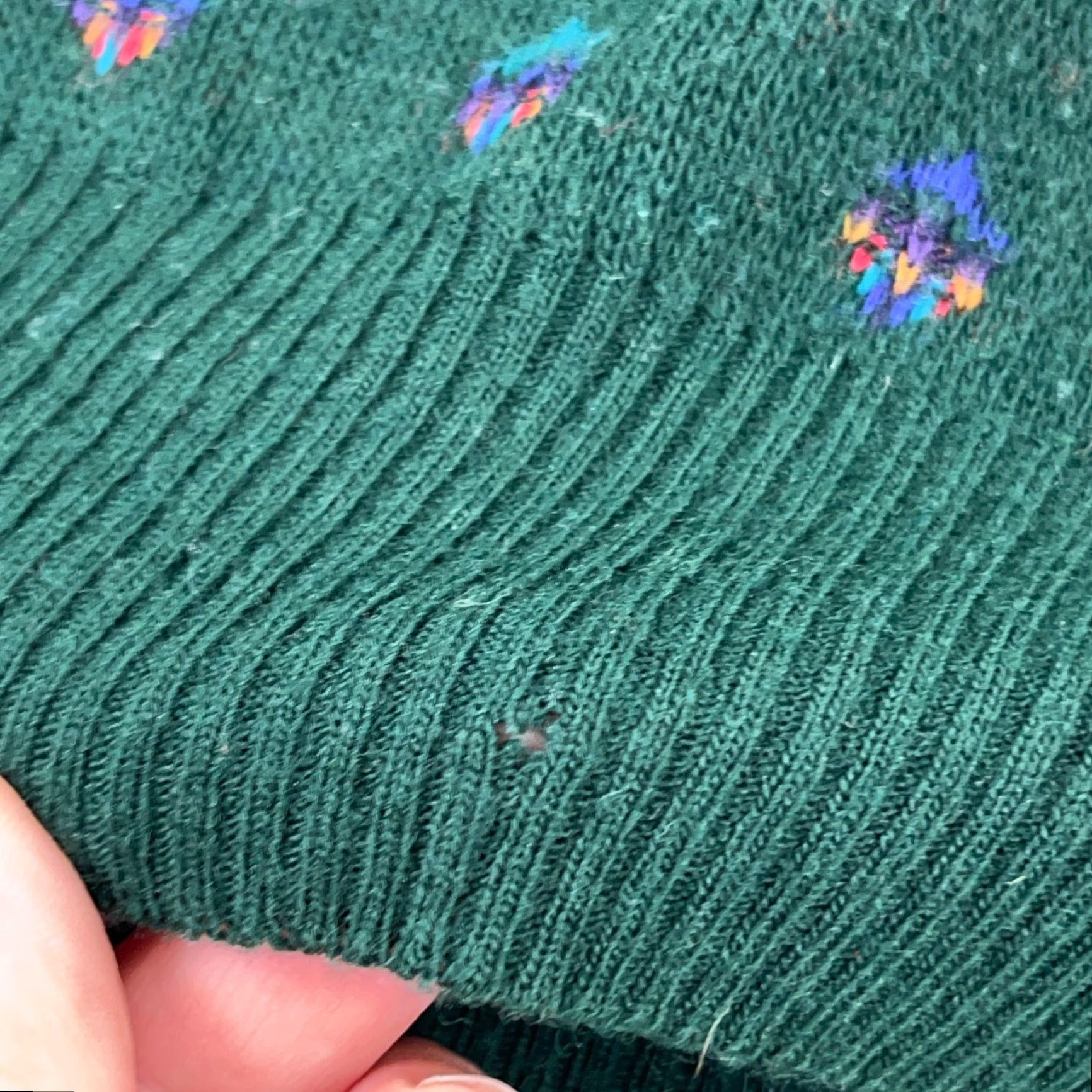Vintage Brian MacNeil Sweater Men 2XLT Green Spotted V Neck Wool Blend Made In Italy Size US XXL / EU 58 / 5 - 6 Thumbnail