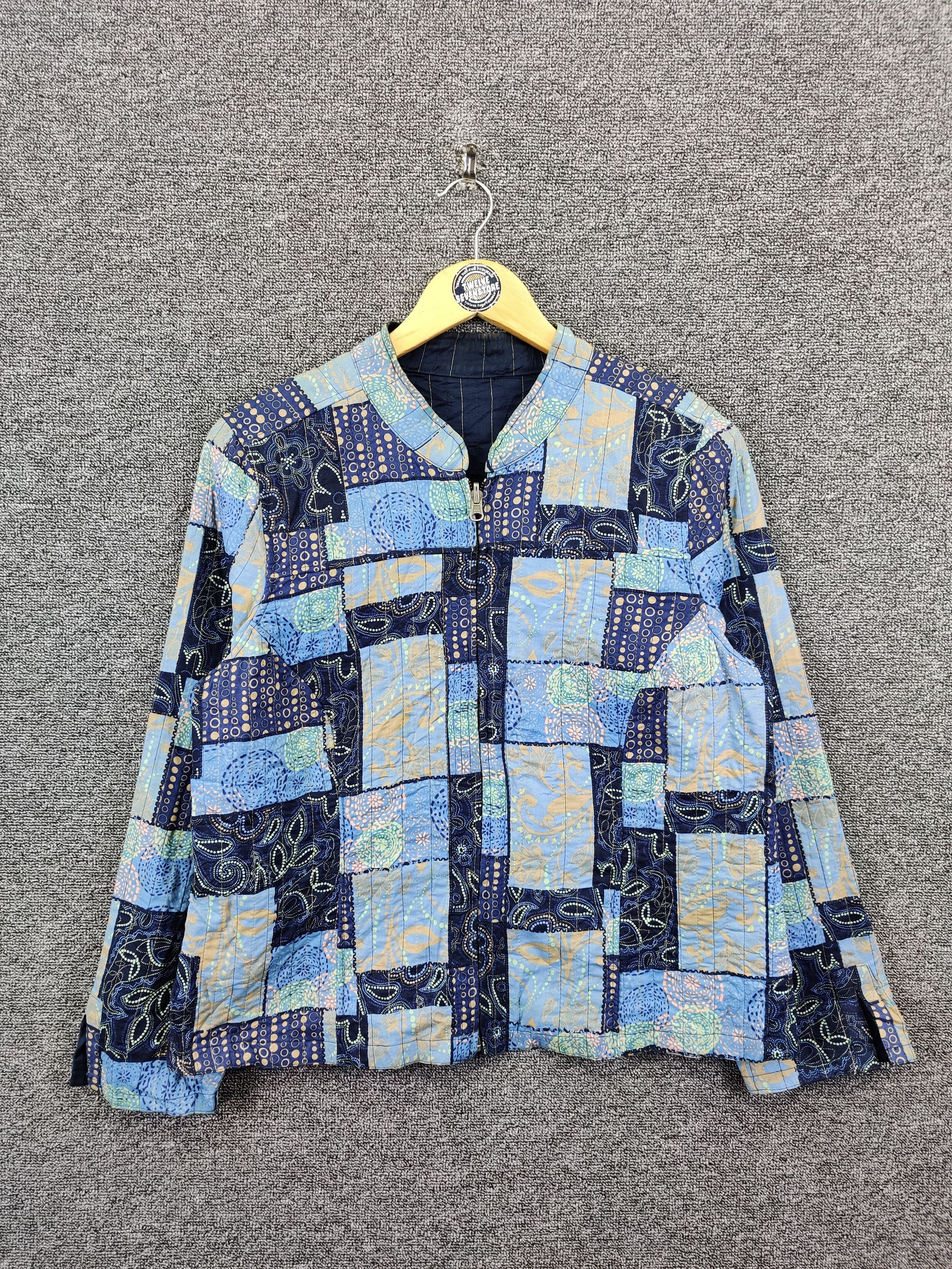 The Unbranded Brand Patchwork Boro Quilted Reversible Jacket Like Kapital Size US M / EU 48-50 / 2 - 1 Thumbnail