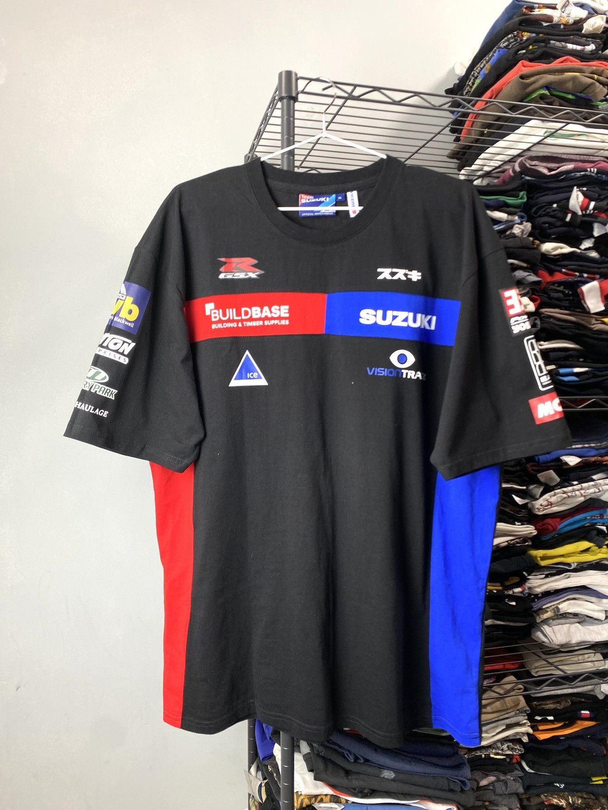 Honda Rare! 2000’s Vintage Suzuki Racing T Shirt Honda Yamaha BMW Size US XL / EU 56 / 4 - 1 Thumbnail